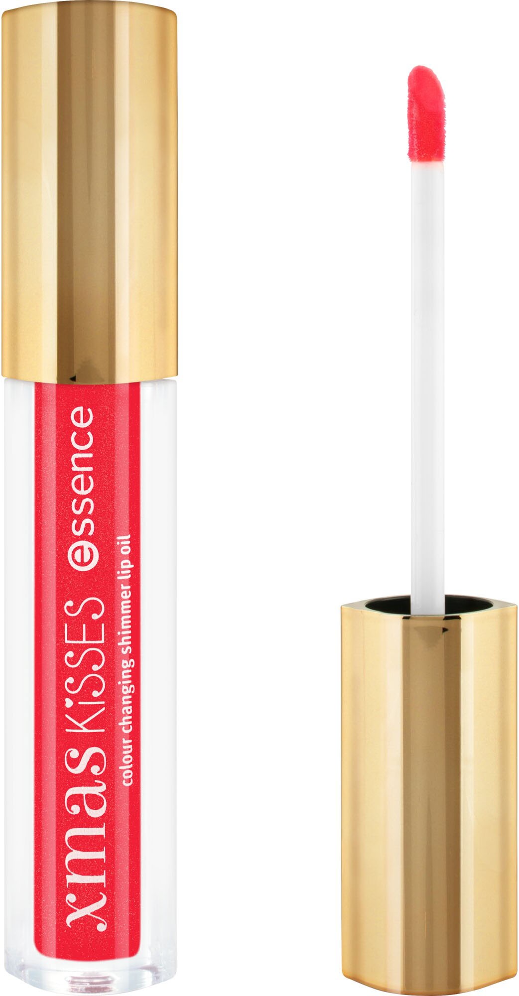 Essence Lipgloss »xmas KiSSES colour changing shimmer lip oil«, (Set, 4 tlg.), mit Vitamin E