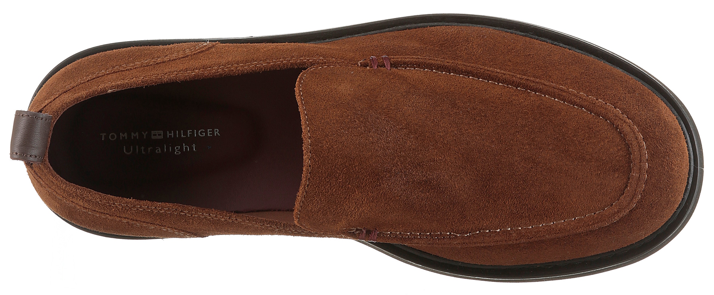 Tommy Hilfiger Loafer »HILFIGER ULTRA LIGHT SDE LOAFER«  , Blockabsatz, Slipper, Businessschuh in bequemer Form