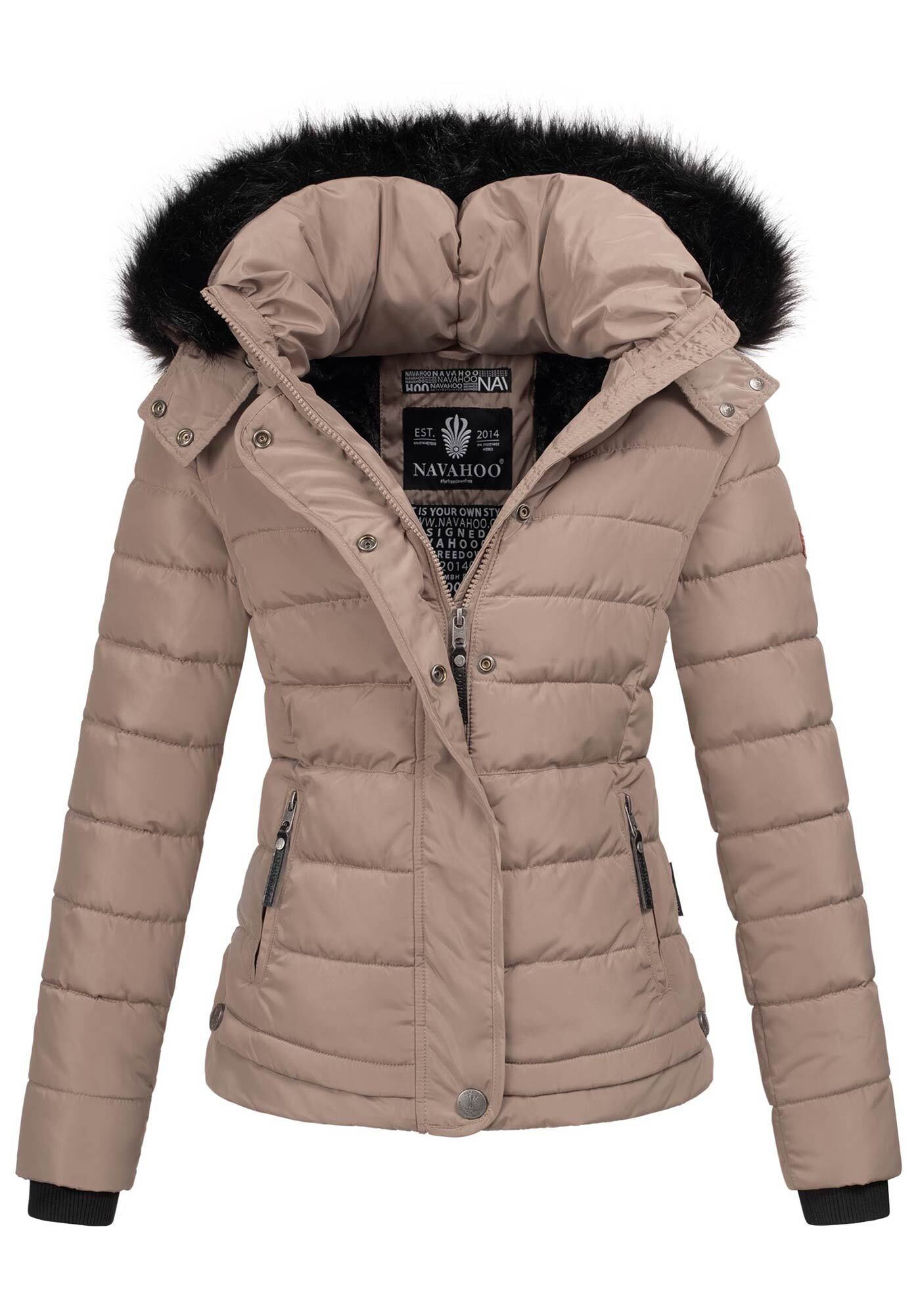 Navahoo Steppjacke »Navahoo Chloe warme Damen Winter Jacke Parka Mantel Stepp Kurzjacke gefüttert NEU B301«