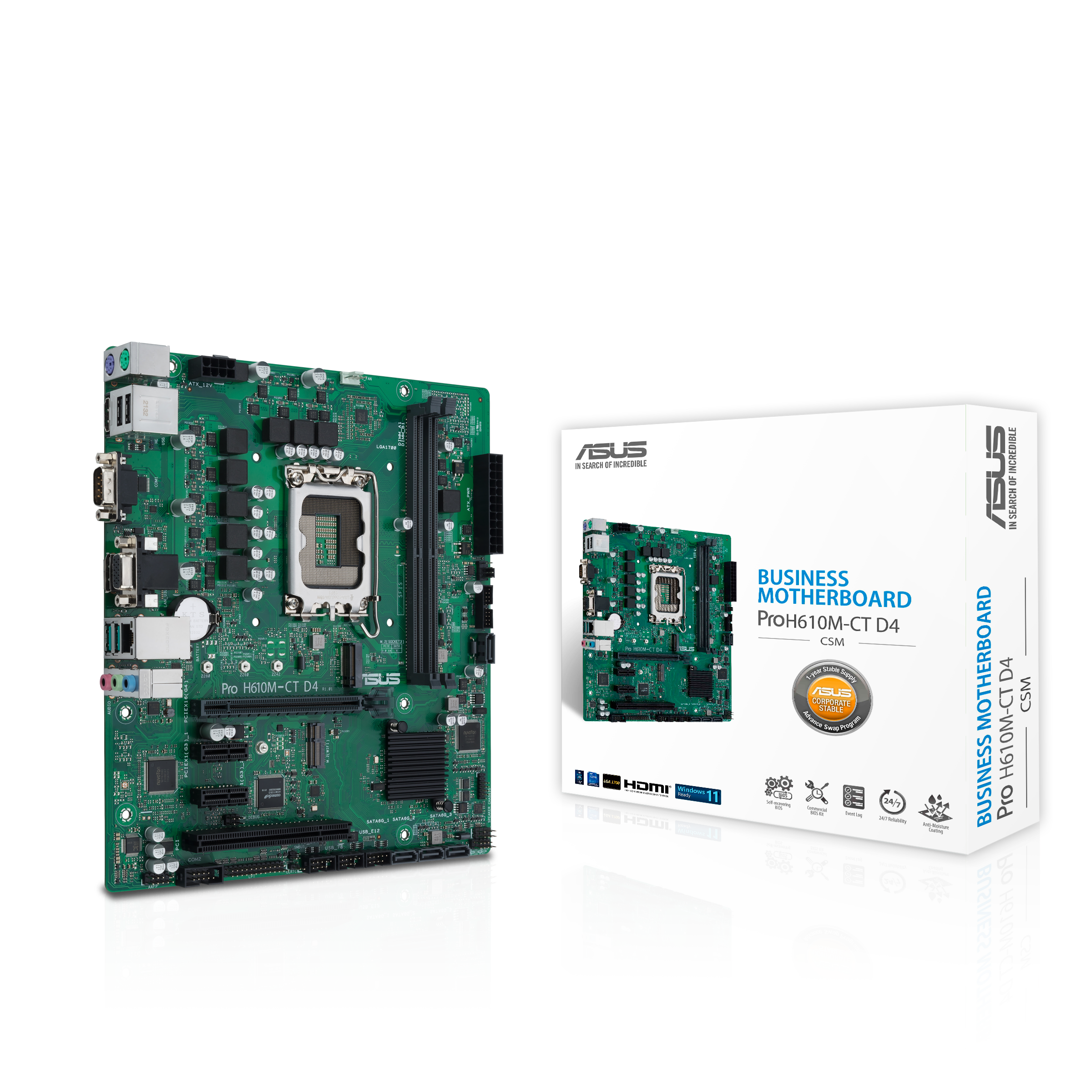 Mainboard »PRO H610M-C D4-CSM«