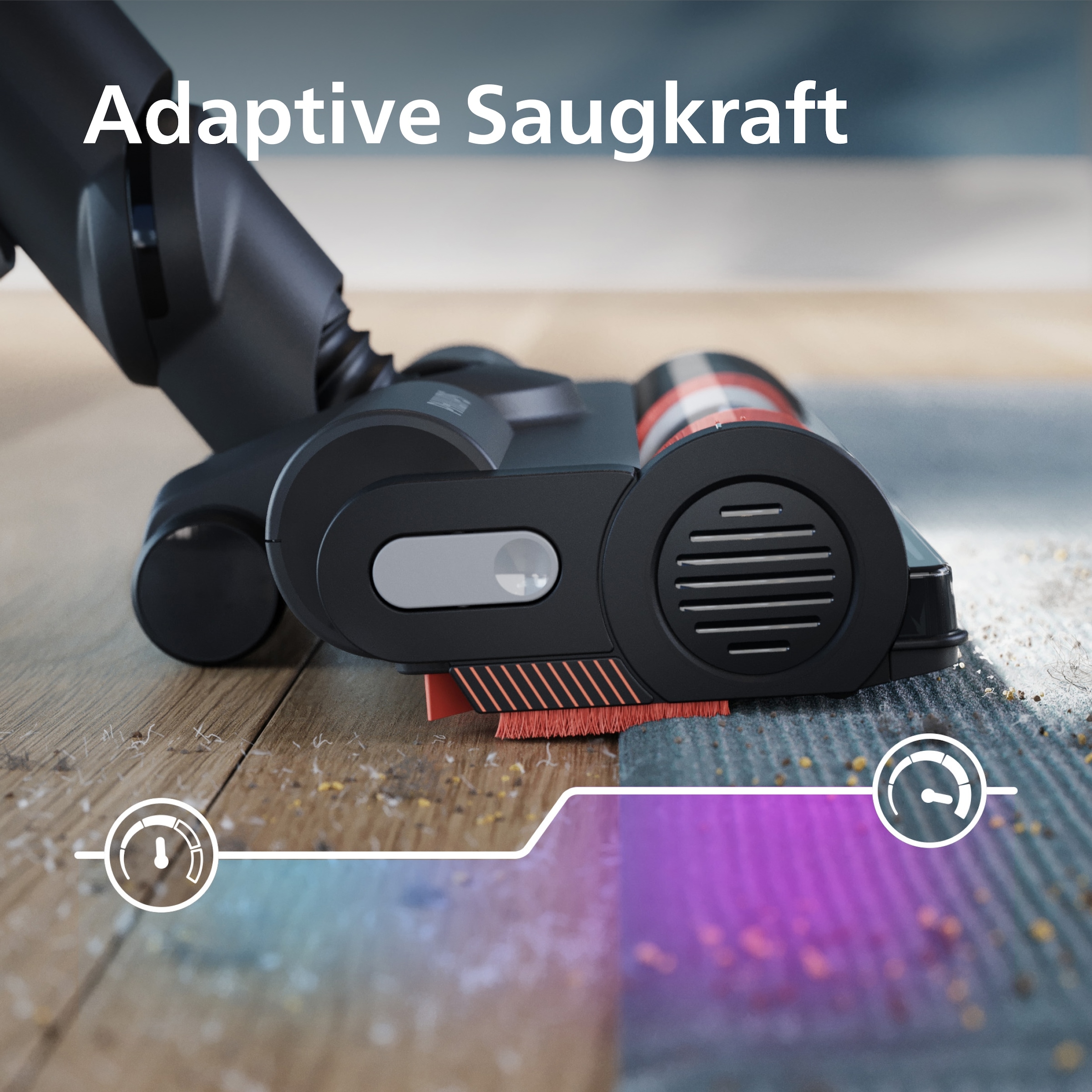 Philips Akku-Hand-und Stielstaubsauger »XC7067/01 7000 Series "Pet"«, mit bis zu 80 Minuten Laufzeit und Bodendüse mit Anti-Haarentwirrung