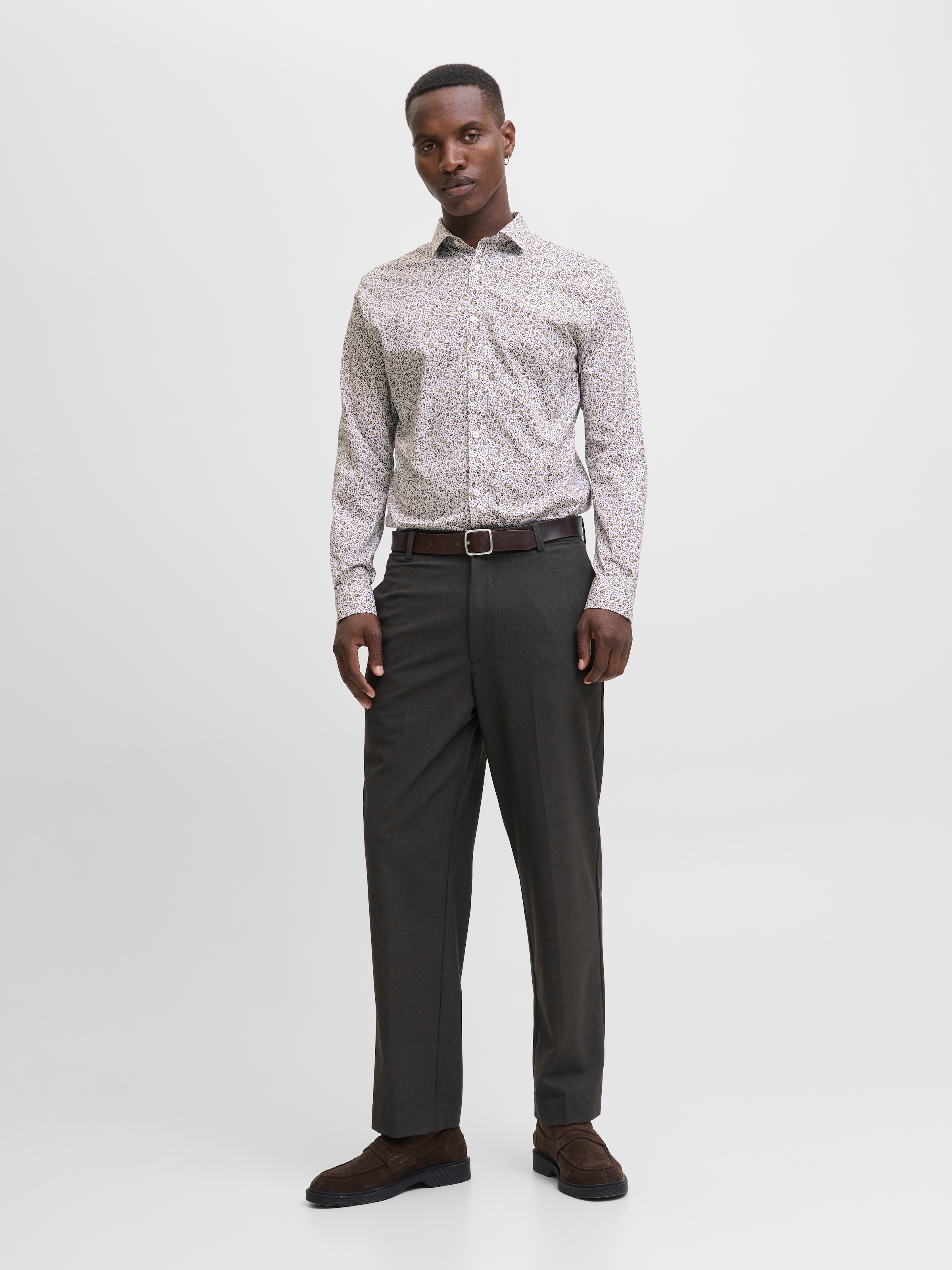 Jack & Jones Langarmhemd »JPRBLABLACKPOOL STRETCH AOP LS SHIRT SN«