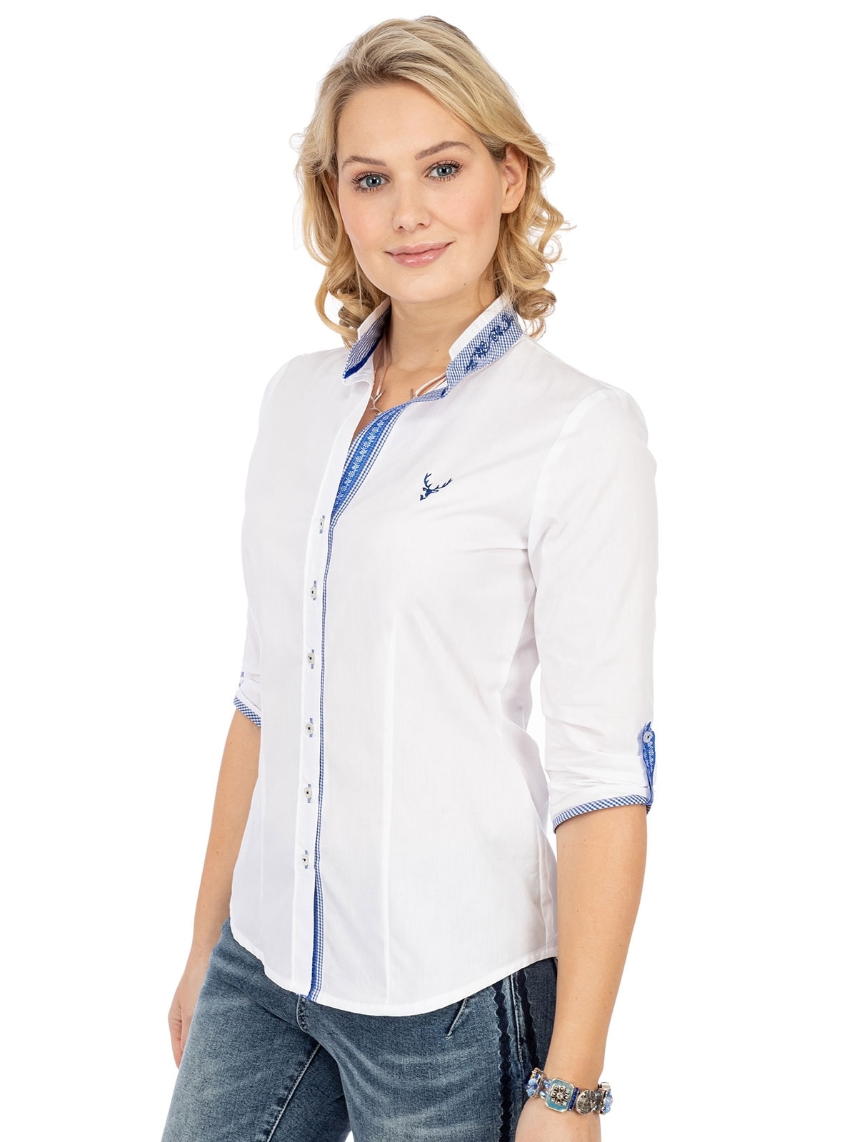 OS-Trachten Blusentop »Trachtenbluse 450012-3684«