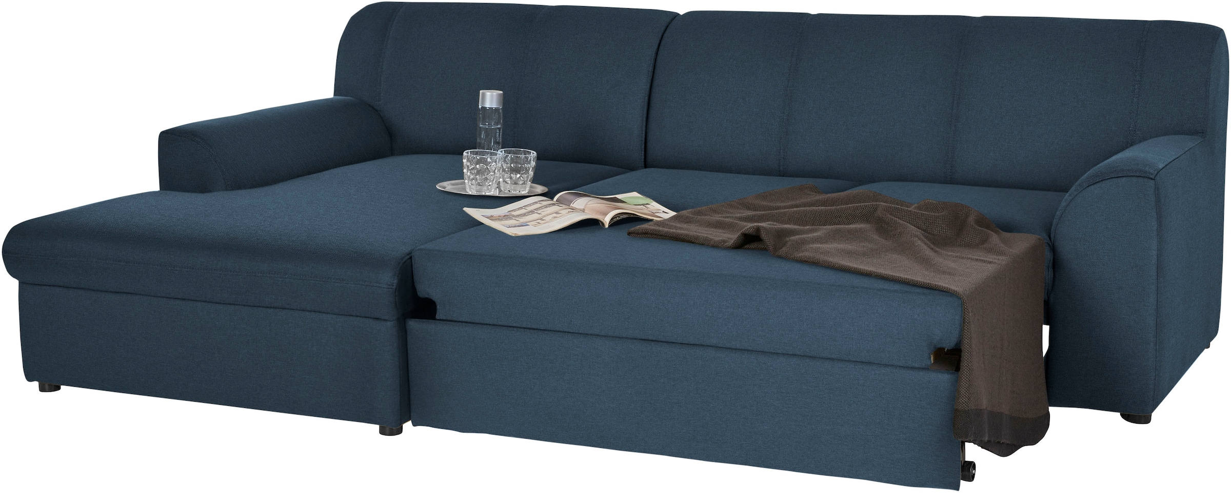 DOMO collection Ecksofa »Topper L-Form«, mit Recamiere, wahlweise mit Schlaffunktion