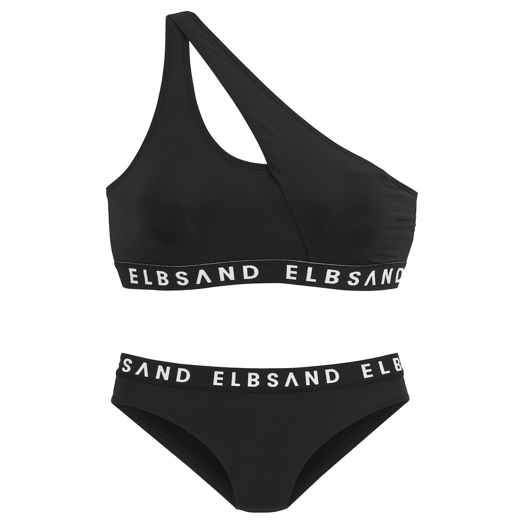 Elbsand Bustier-Bikini, mit Markenschriftzügen in Kontrastfarbe