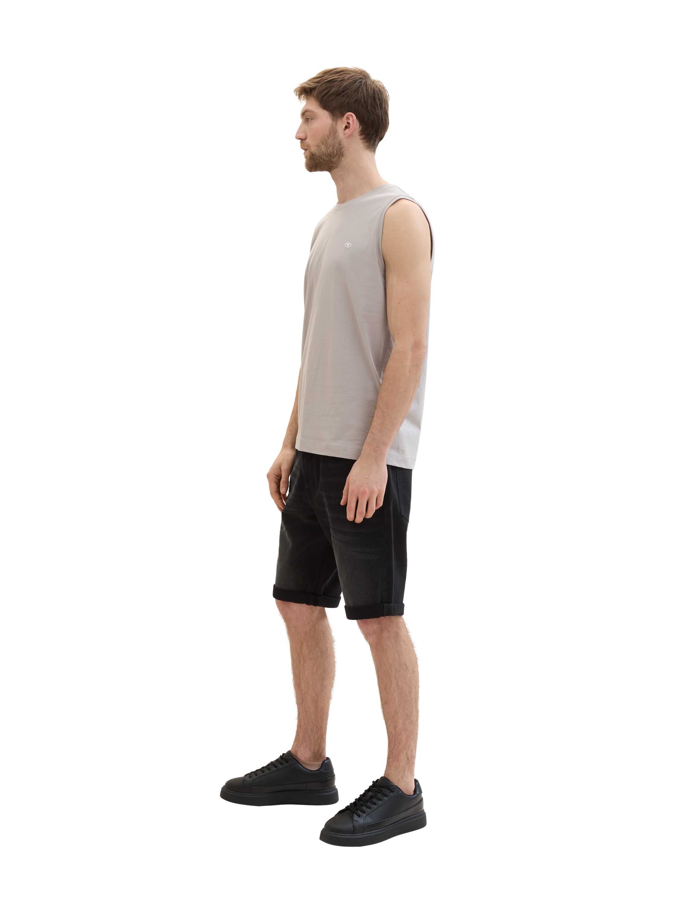 TOM TAILOR Jeansbermudas »JOSH«, mit Markenlabel