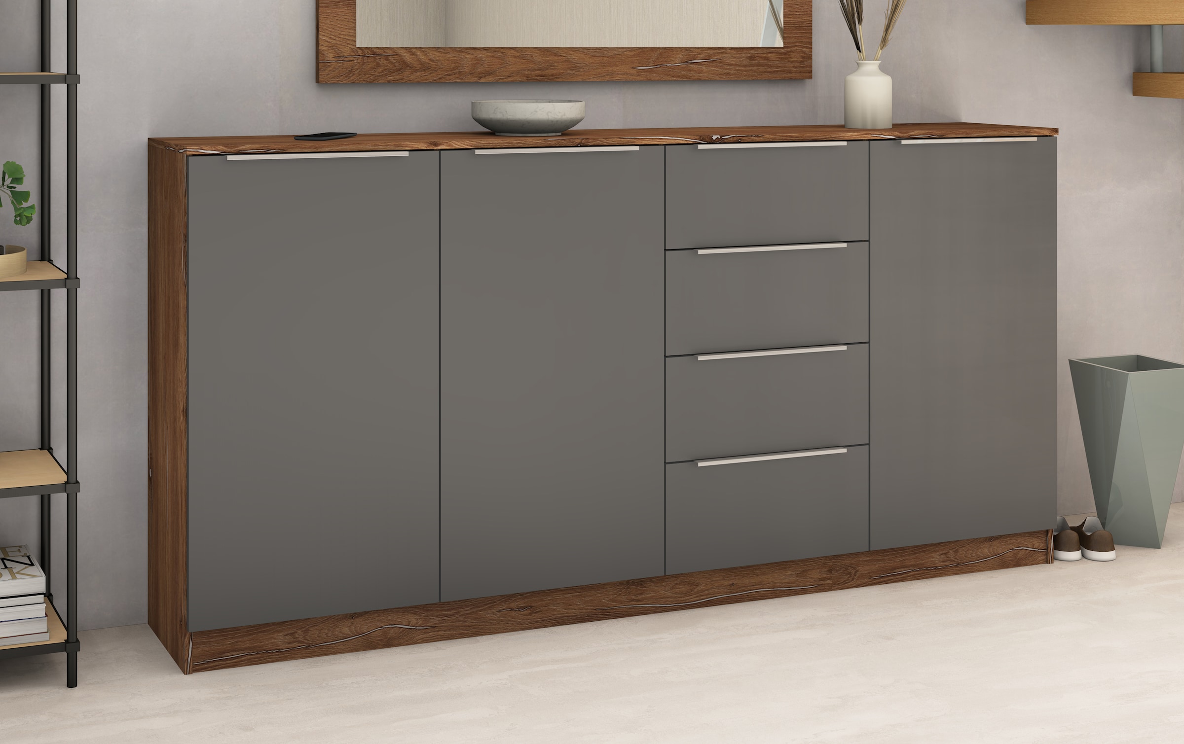 borchardt Möbel Highboard »Oliva«, Breite ca. 200 cm
