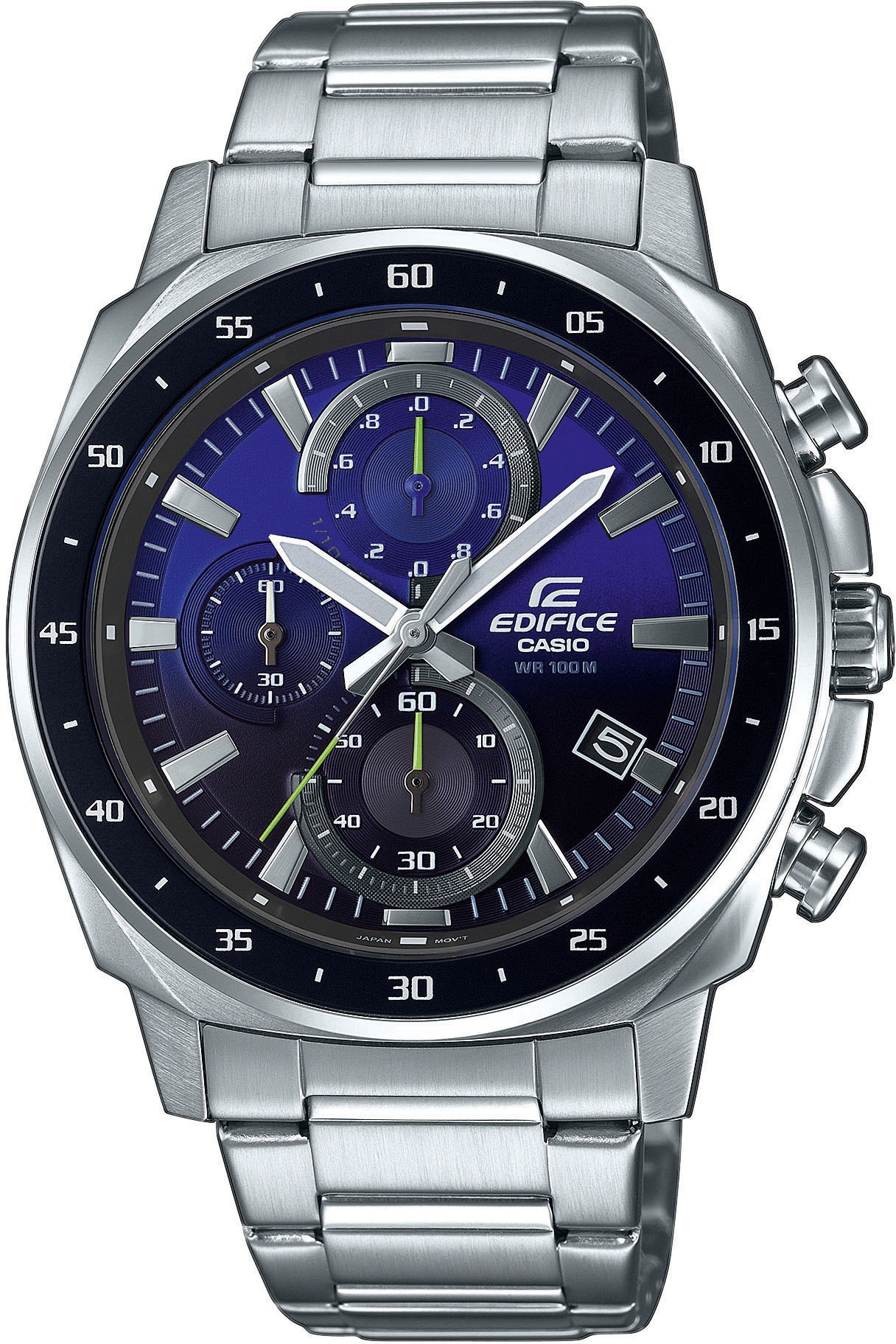 CASIO EDIFICE Chronograph »EFV-600D-2AVUEF«, Quarzuhr, Armbanduhr, Herrenuhr, Stoppfunktion, bis 10 bar wasserdicht