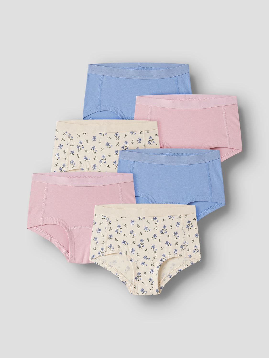 Name It Hipster »NKFHIPSTER 6P BUTTERCREAM FLORAL NOOS« Packung, 6 Stk.
