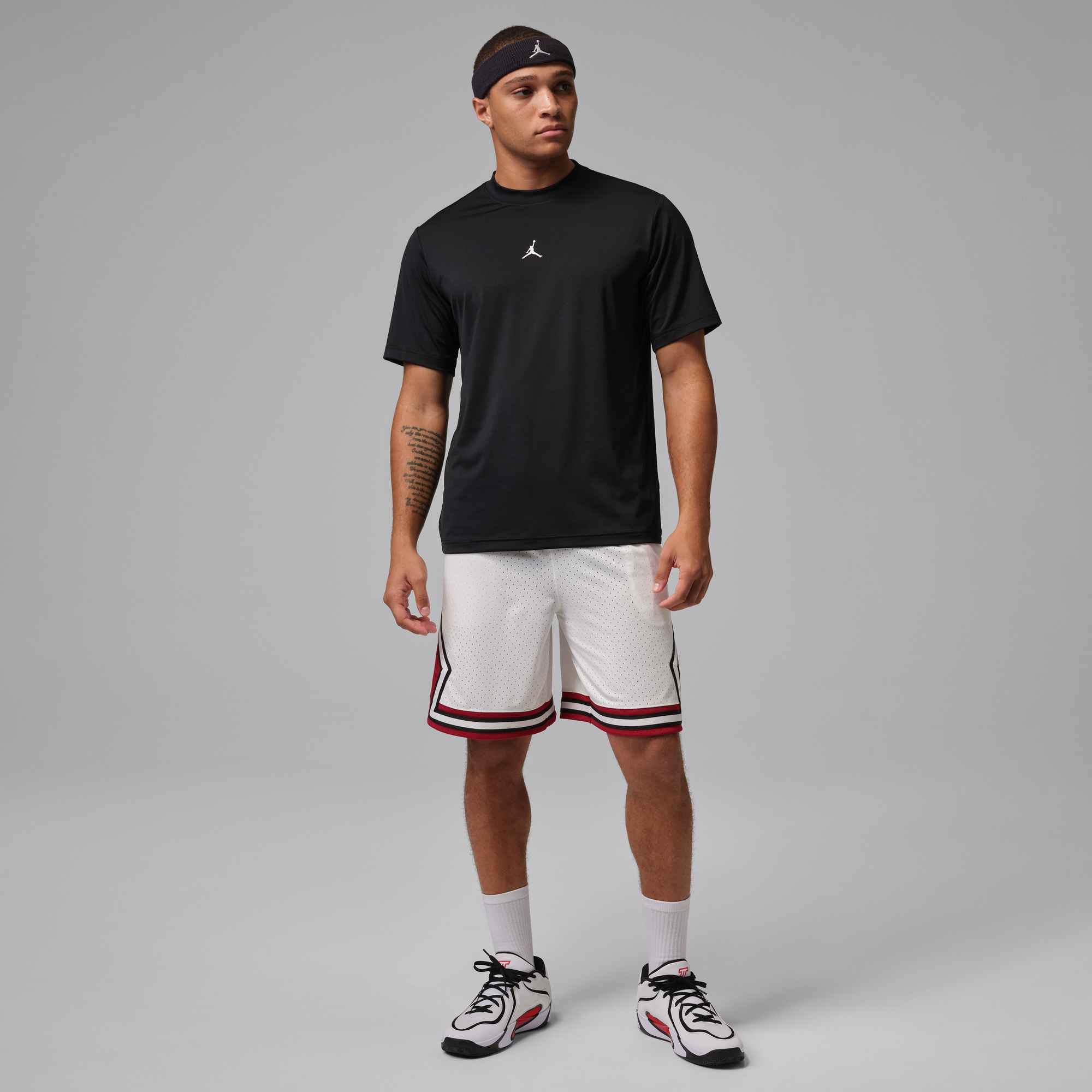 Jordan Trainingsshorts »Jordan Sport Men's Dri-FIT 9" Diamond Shorts«  mit elastischem Bund mit Kordelzug, aus Mesh-Material, gerade Passform