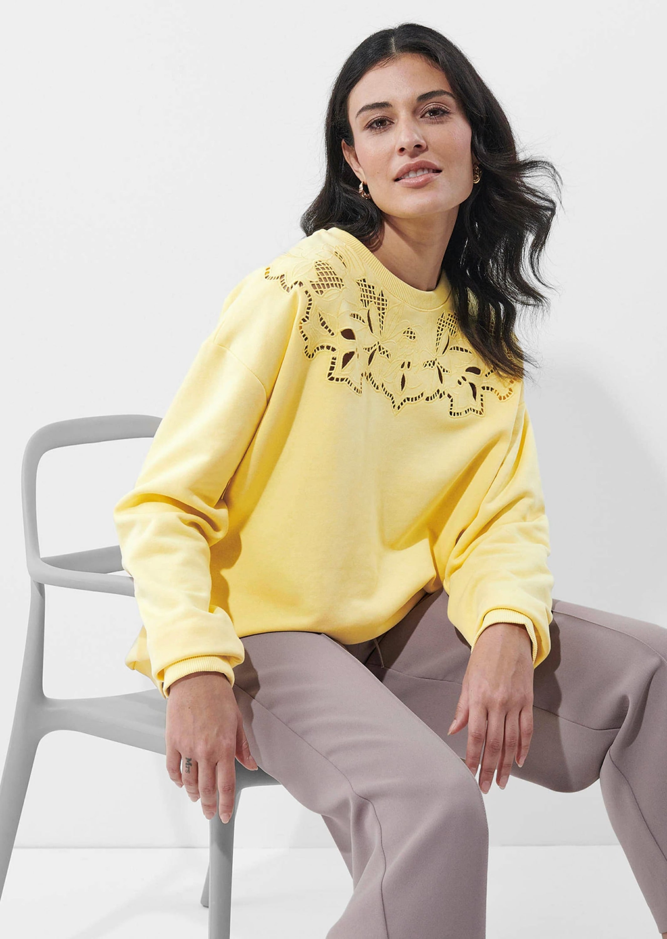 Alba Moda Longpullover »Sweatshirt Sweatshirt«