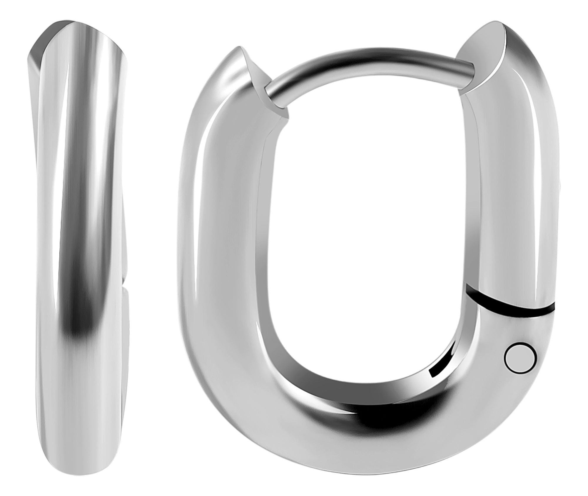 Adelia´s Paar Creolen »Damen Ohrringe ¿ Creole aus Edelstahl«