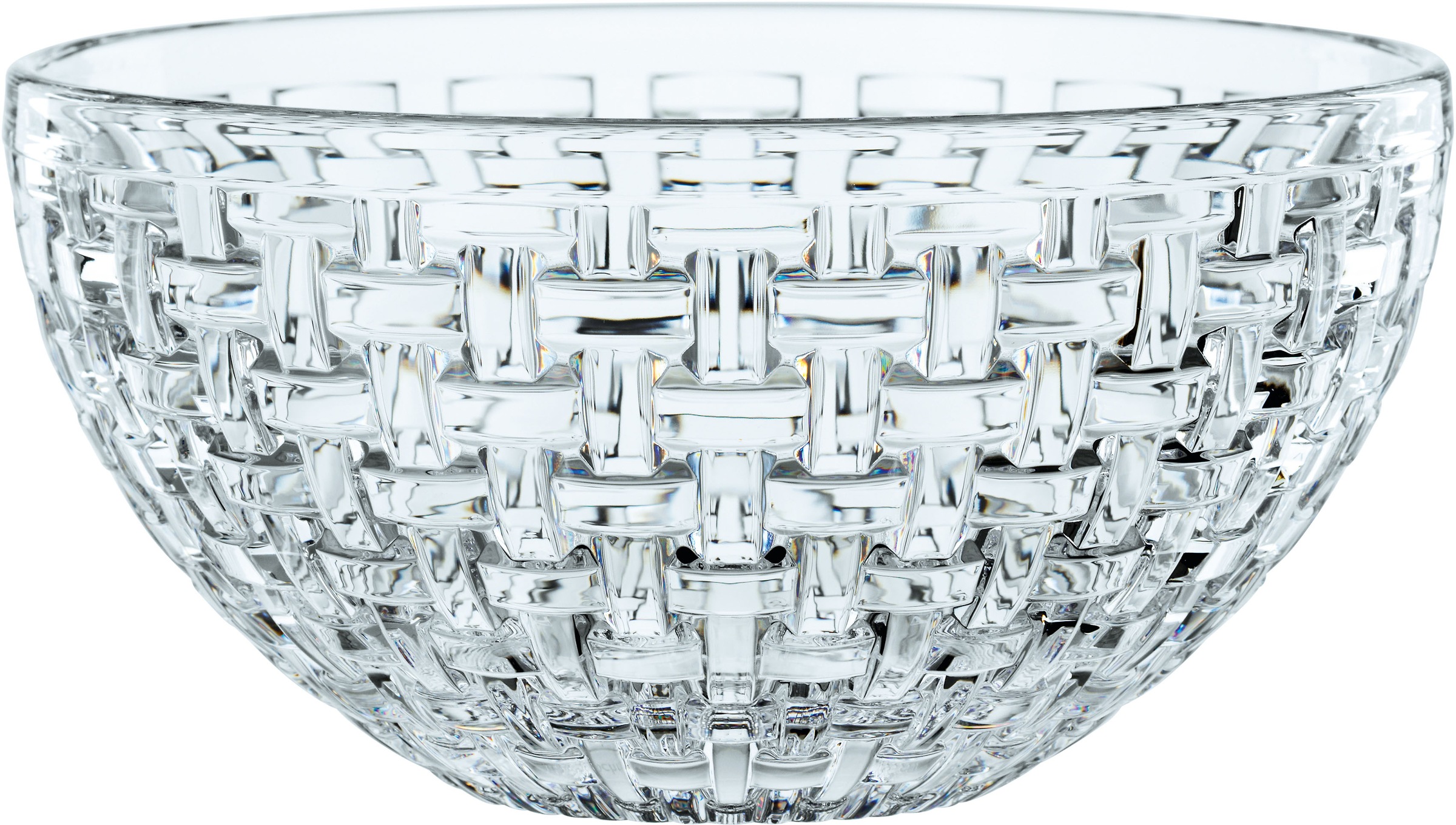 Nachtmann Salatschüssel »Bossa Nova«, 2 tlg., aus Kristallglas, (1x Schüssel, 1x Silikondeckel), Ø 23 cm