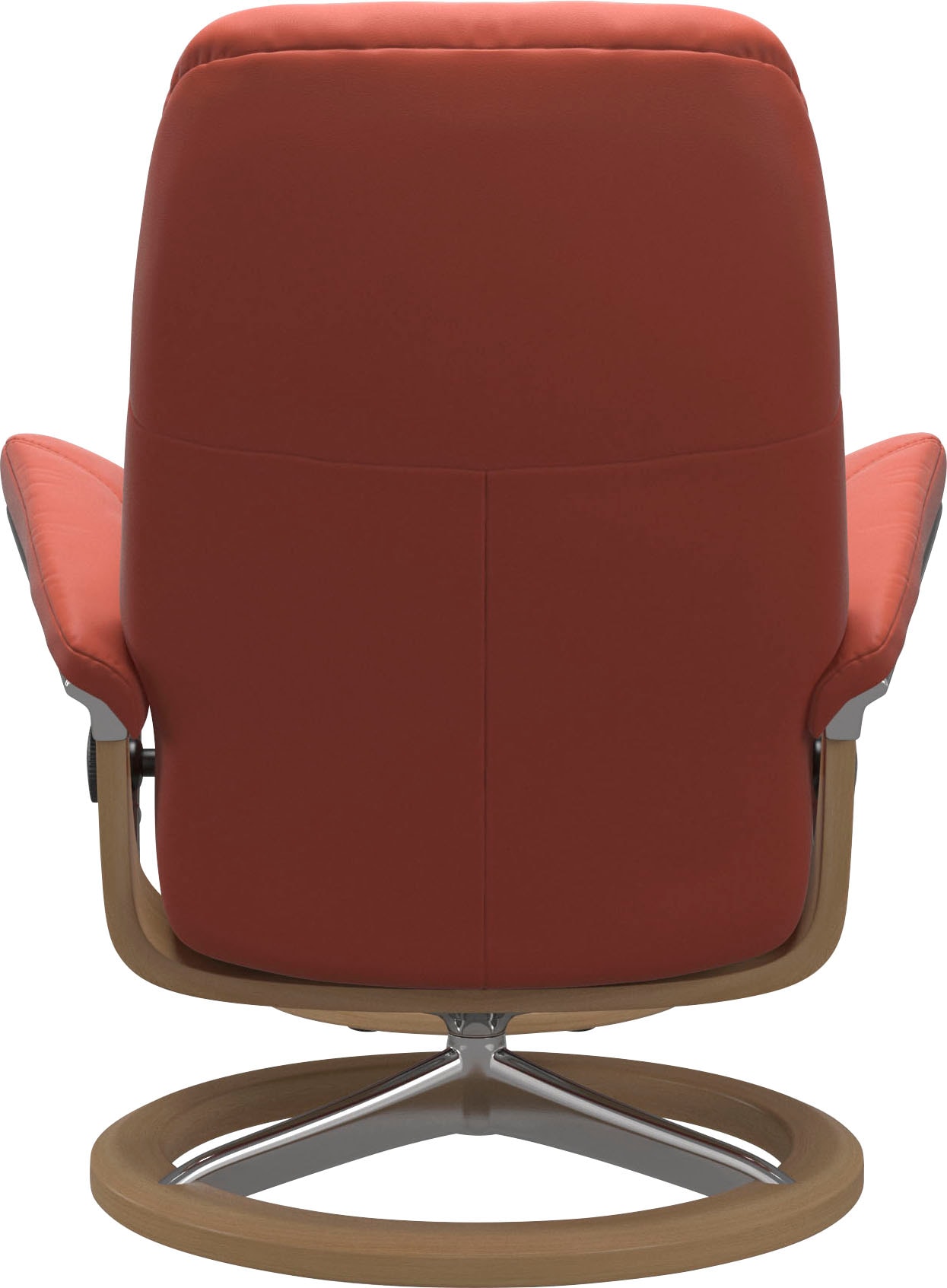 Stressless® Relaxsessel »Consul«, (Set, Relaxsessel mit Hocker), mit Hocker, mit Signature Base, Größe M, Gestell Eiche