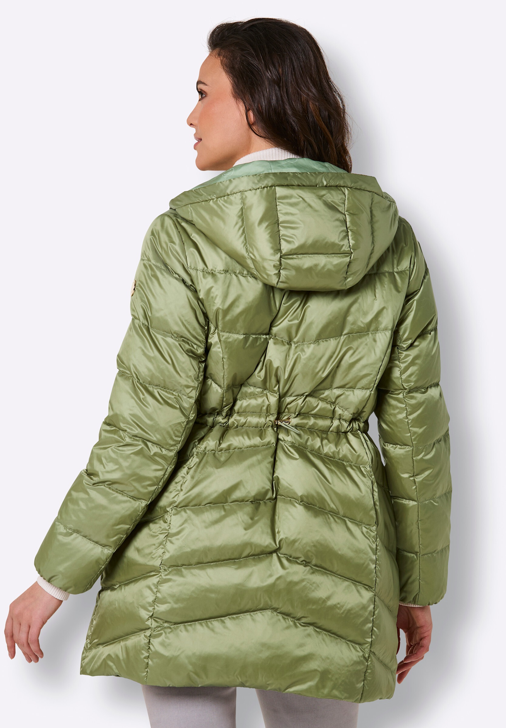 creation L Daunenjacke »Daunen-Steppjacke Daunenjacke mit formgebenden Wiener Nähten« mit Kapuze