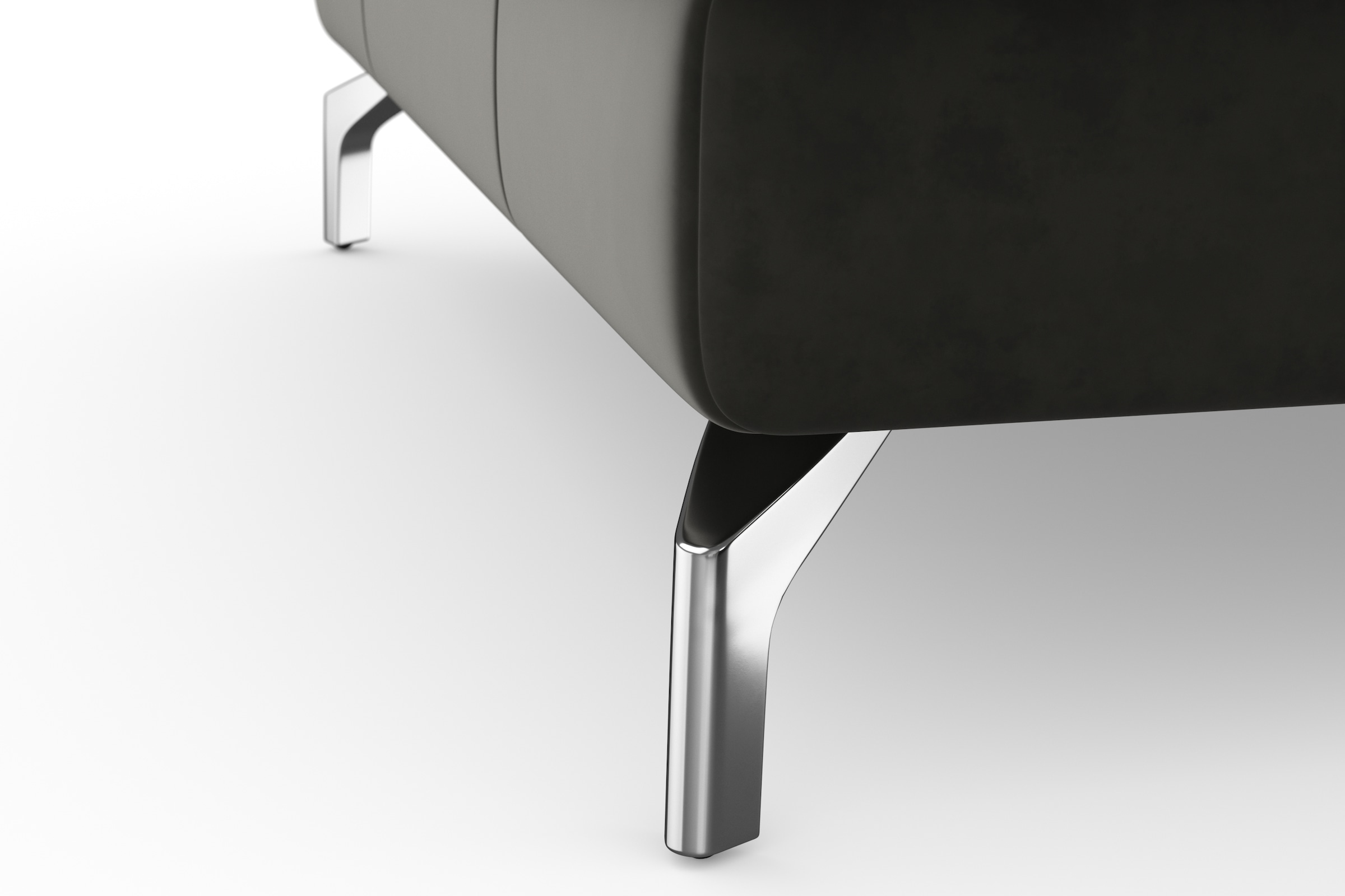 sit&more Wohnlandschaft »Bendigo U-Form«, inklusive Sitztiefenverstellung, Bodenfreiheit 12 cm, in 2 Fußfarben