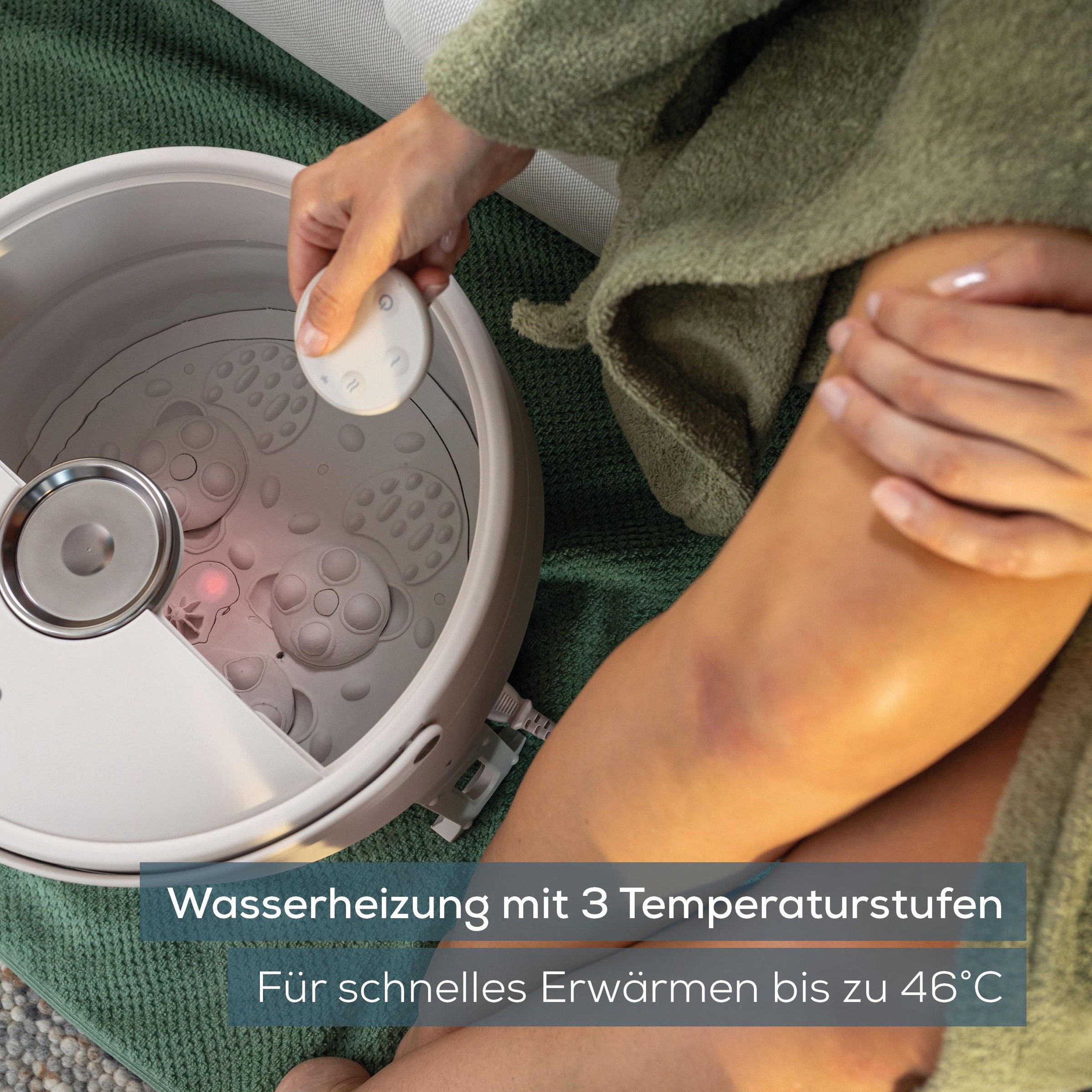 BEURER Fußbad »FB 55 Modernes Design mit Faltfunktion und 3 Temperaturstufen« Fußbad und Shiatsu-Massagegerät in einem