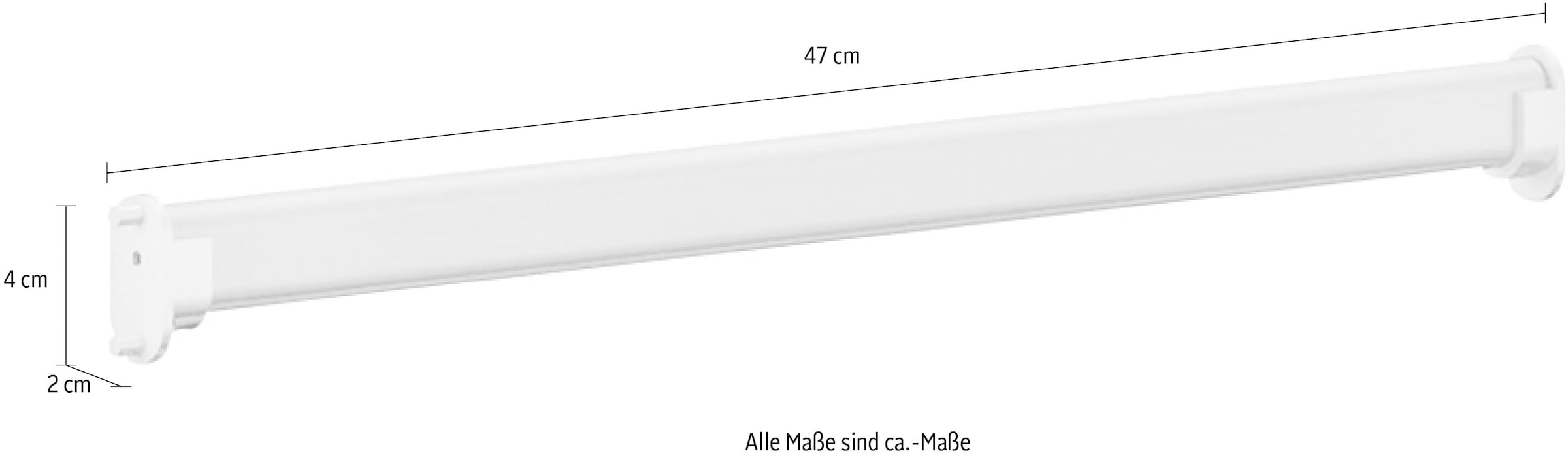 Gami Kleiderstange »Enzo«, (1 St.), Für Schrank B50 geeignet