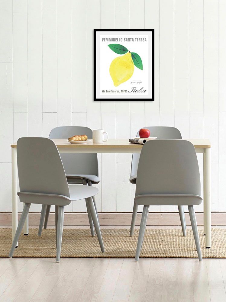 queence Bild »Feminello« Italien | Kunst | Obst | Obst Bilder | Schriftzug 1 Stk. tlg. gerahmt