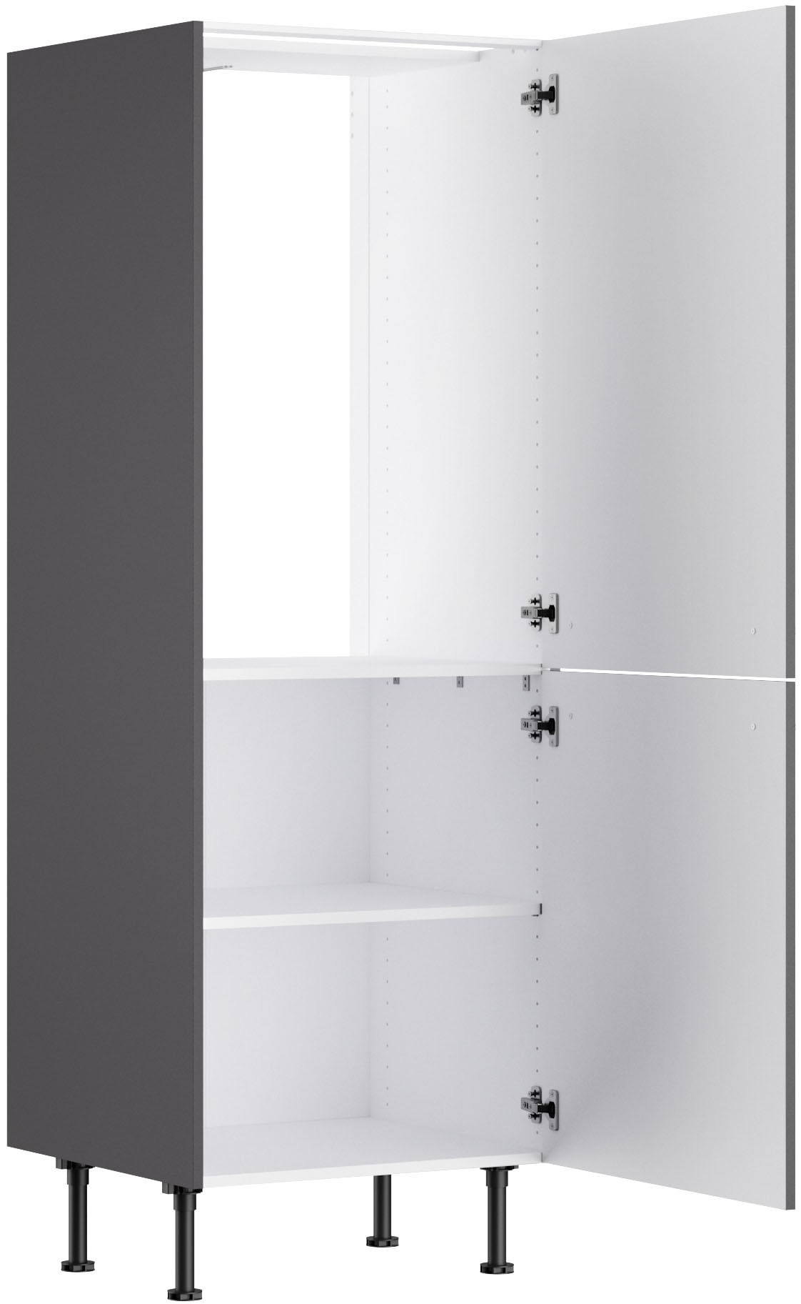 KOCHSTATION Kühlumbauschrank »KS-Bern2« Breite 60 cm, Höhe 176,6 cm, 2 Türen (Höhe 89,2/70 cm), 1 Einlegeboden