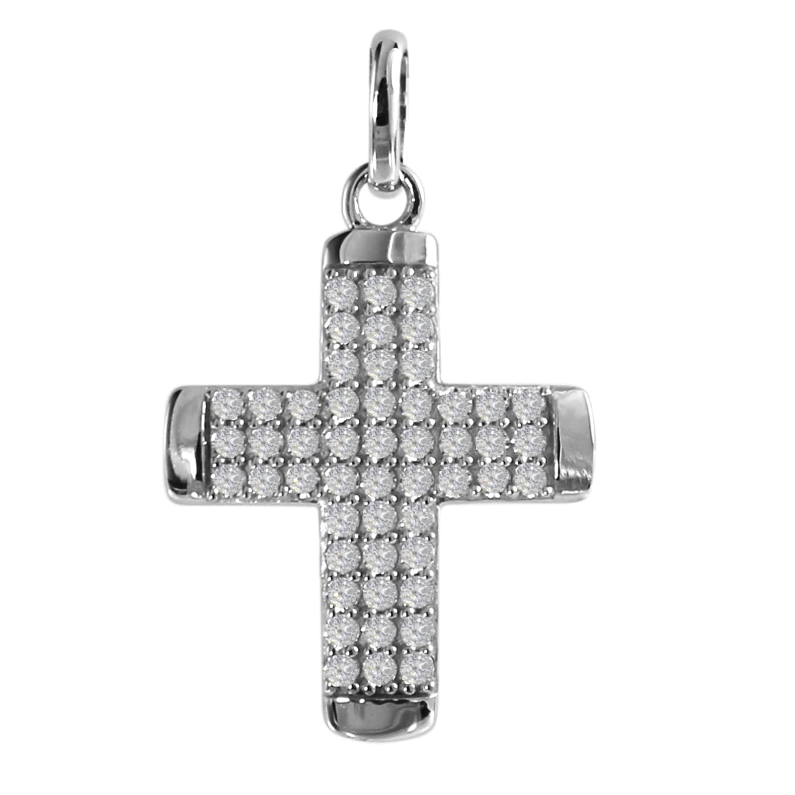 OSTSEE-SCHMUCK Kettenanhänger »- Kreuz 17 x 14 mm - Silber 925/000 - Zirkonia«