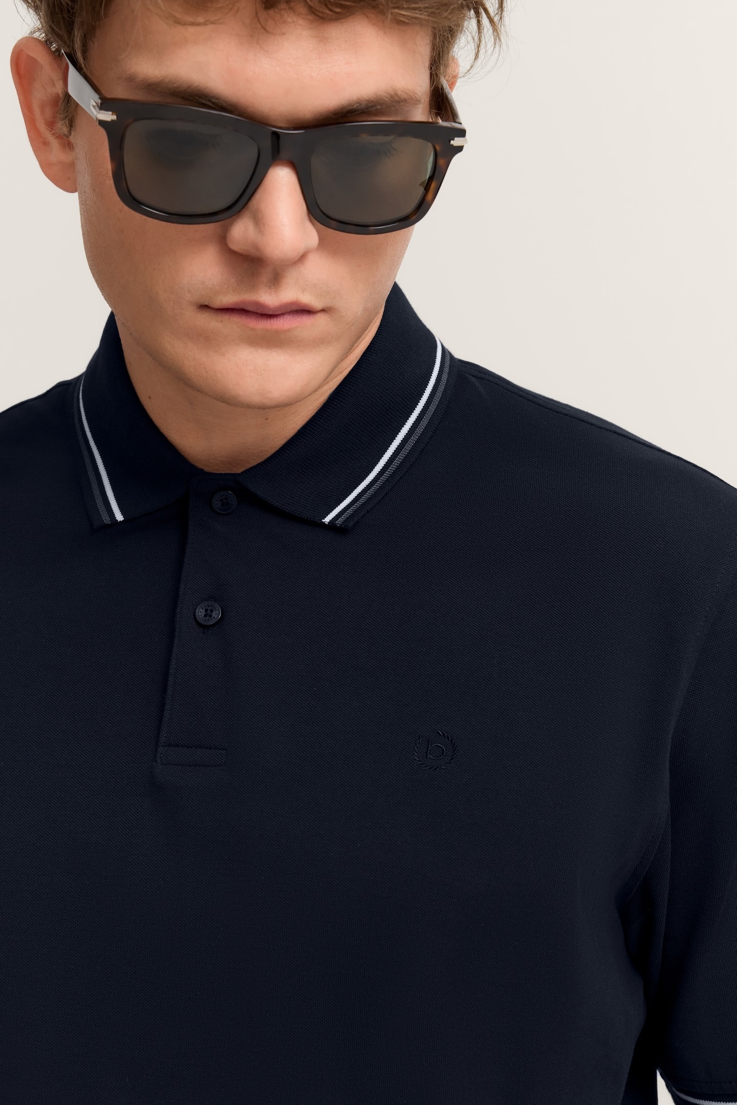 bugatti Poloshirt »Modern Fit« Basic Essential aus Baumwolle