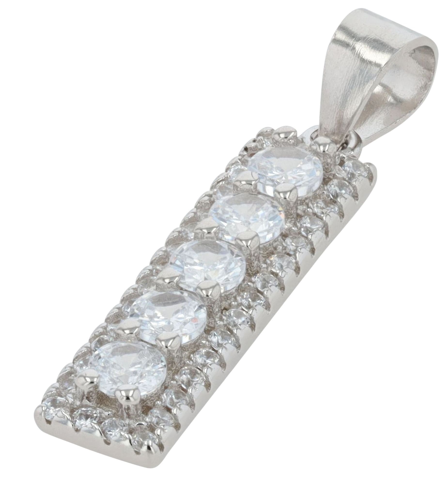 Adelia´s Kettenanhänger »Damen Anhänger ¿ Herzanhänger aus 925 Silber mit Zirkonia«