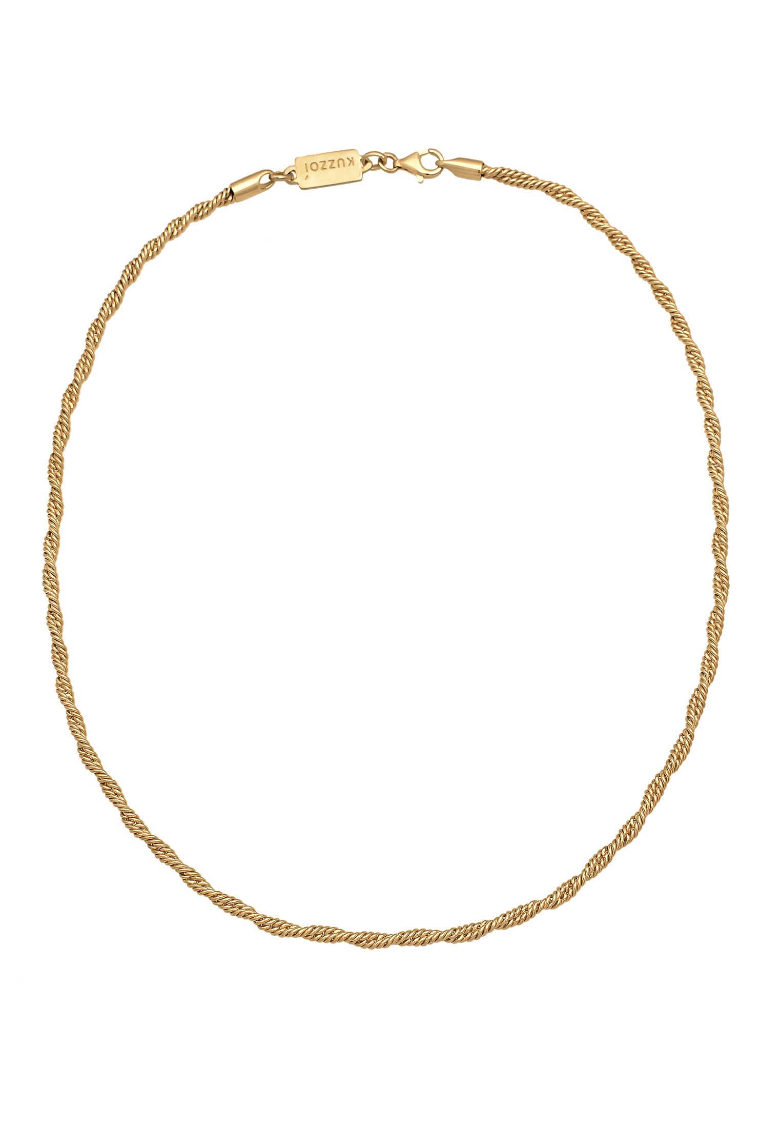Kuzzoi Silberkette »Halskette Herren Basic Kordelkette Gedreht 925 Silber«