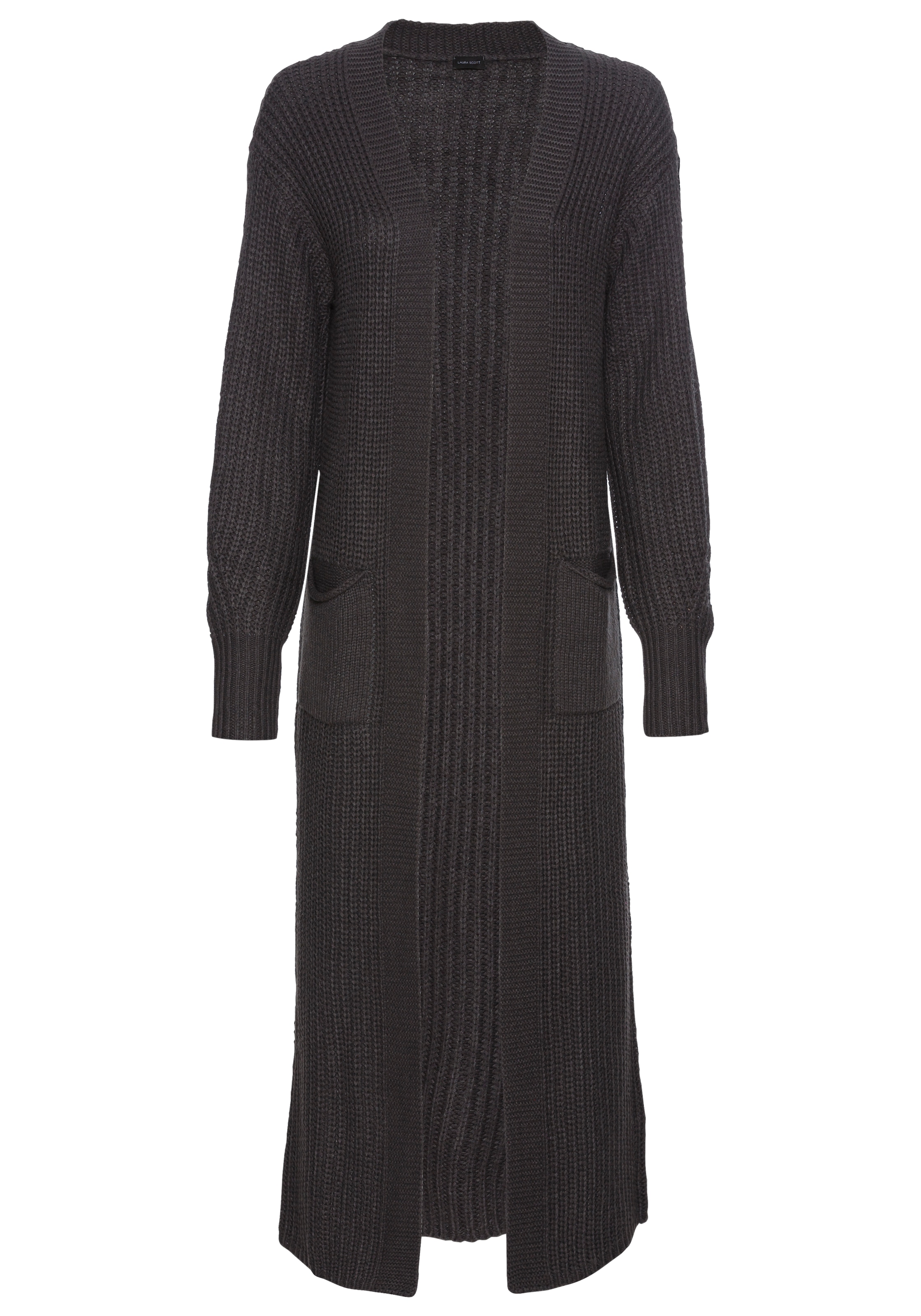 Laura Scott Longstrickjacke, aus kuscheligem Grobstrick