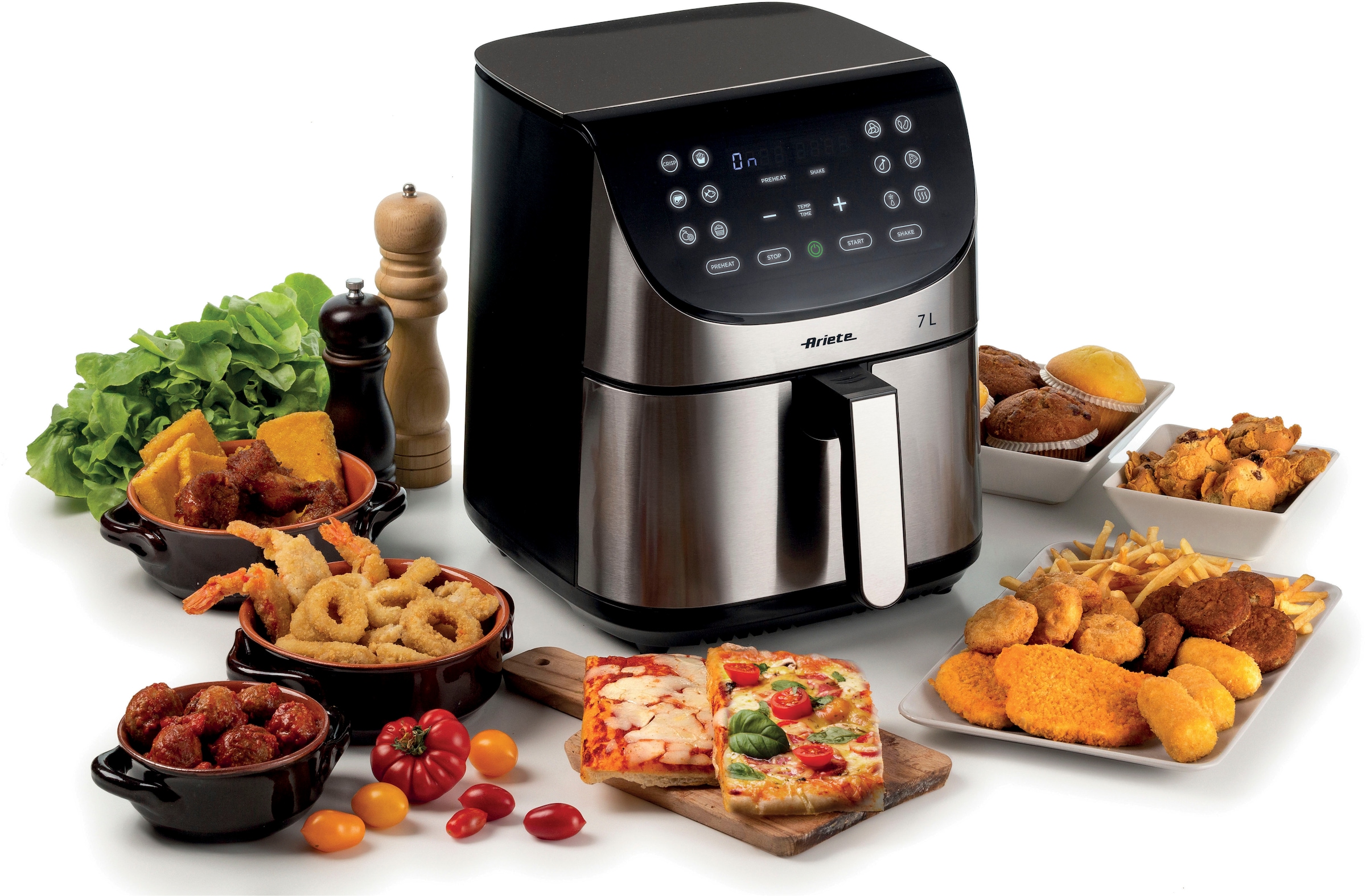 Ariete Heißluftfritteuse »4628«, 1800 W, Air Fryer Metal 7 L