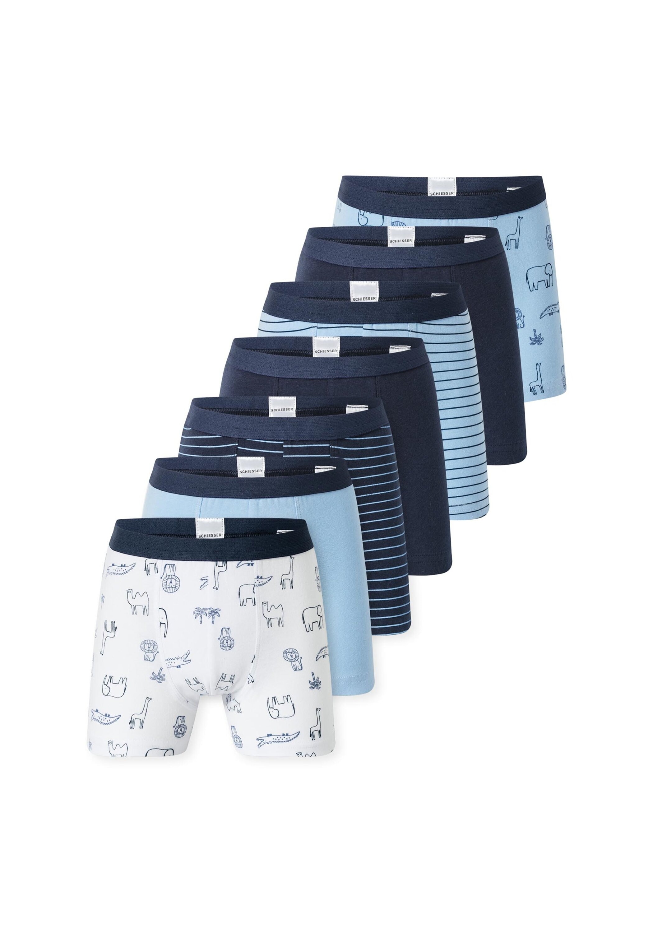 Schiesser Boxershorts »Boxershort 7PACK Boys Single Jersey Slips 7er Pack«