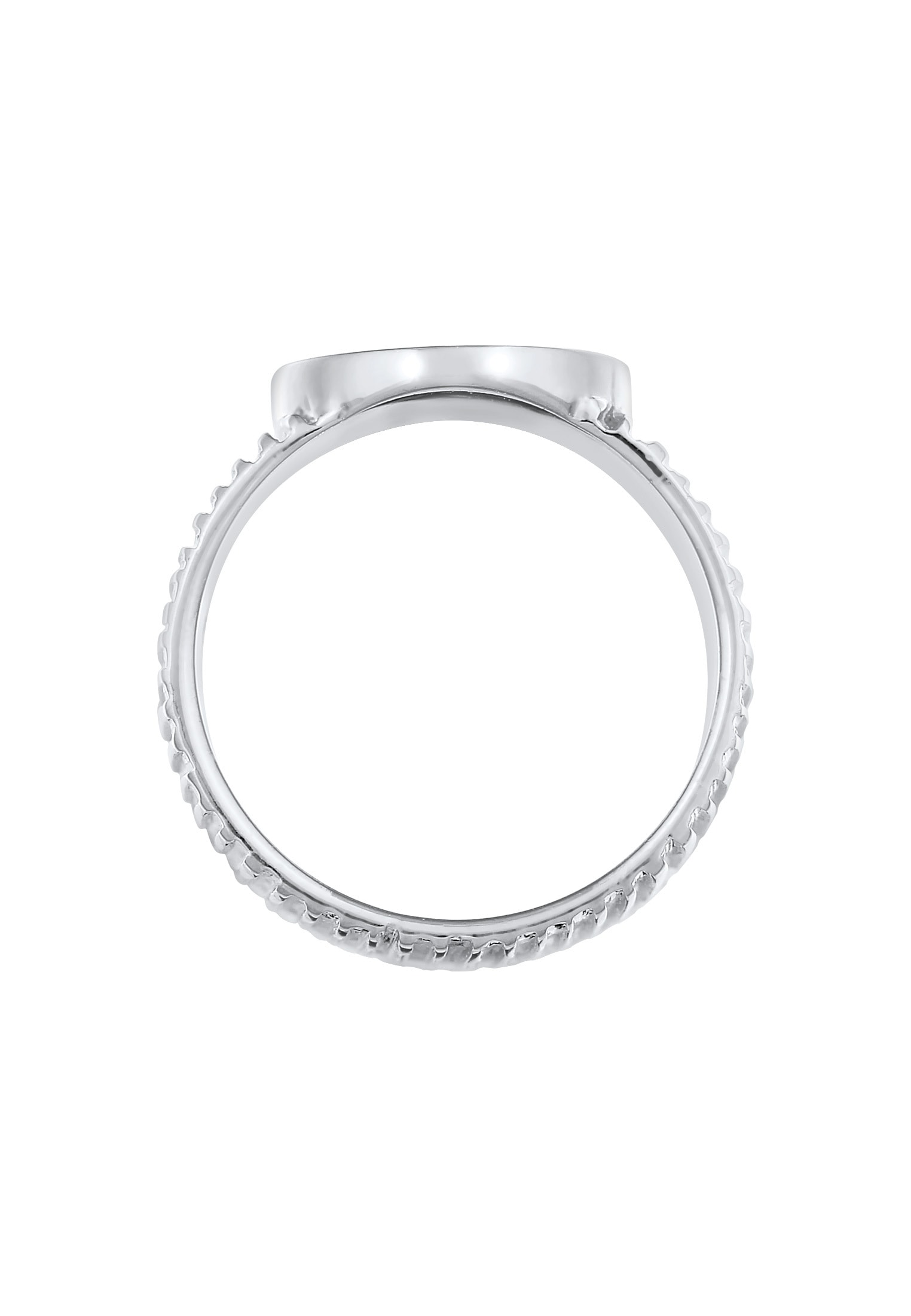 Elli Premium Siegelring »Ring Bandring Siegelring Relief Struktur 925 Silber«