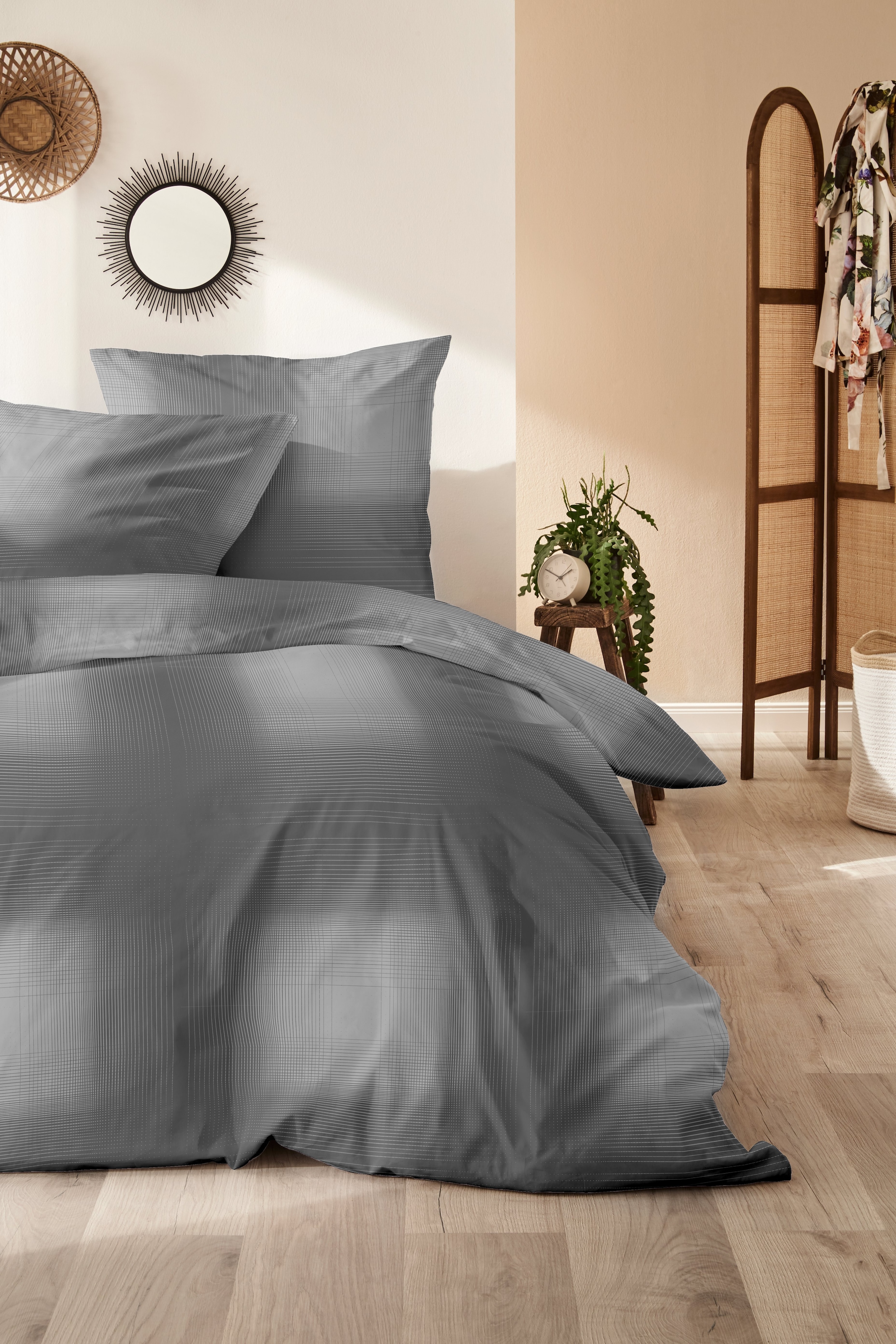 Primera Bettwäsche »Edelflanell-Bettwäsche Grazia« 2 Stk. tlg. mit modernem Karomuster