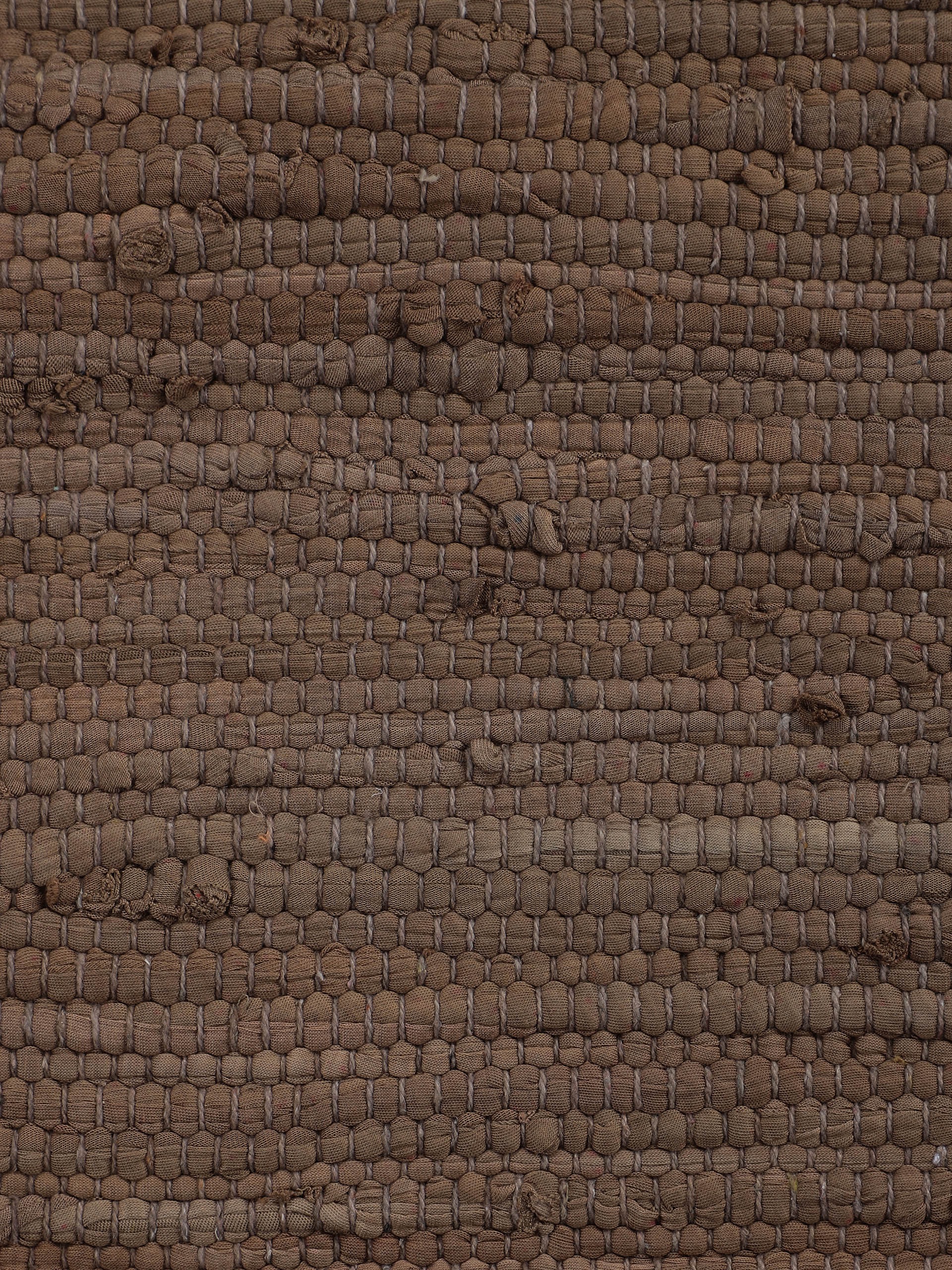 carpetfine Teppich »Kelim Chindi uni«, rechteckig, 5 mm Höhe, Wendeteppich, reine Baumwolle, handgewebt, Uni-Farben, mit Fransen