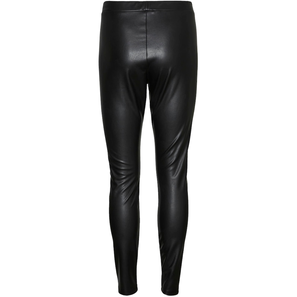 Vero Moda Lederimitathose »VMGANA MR PL LEGGING«