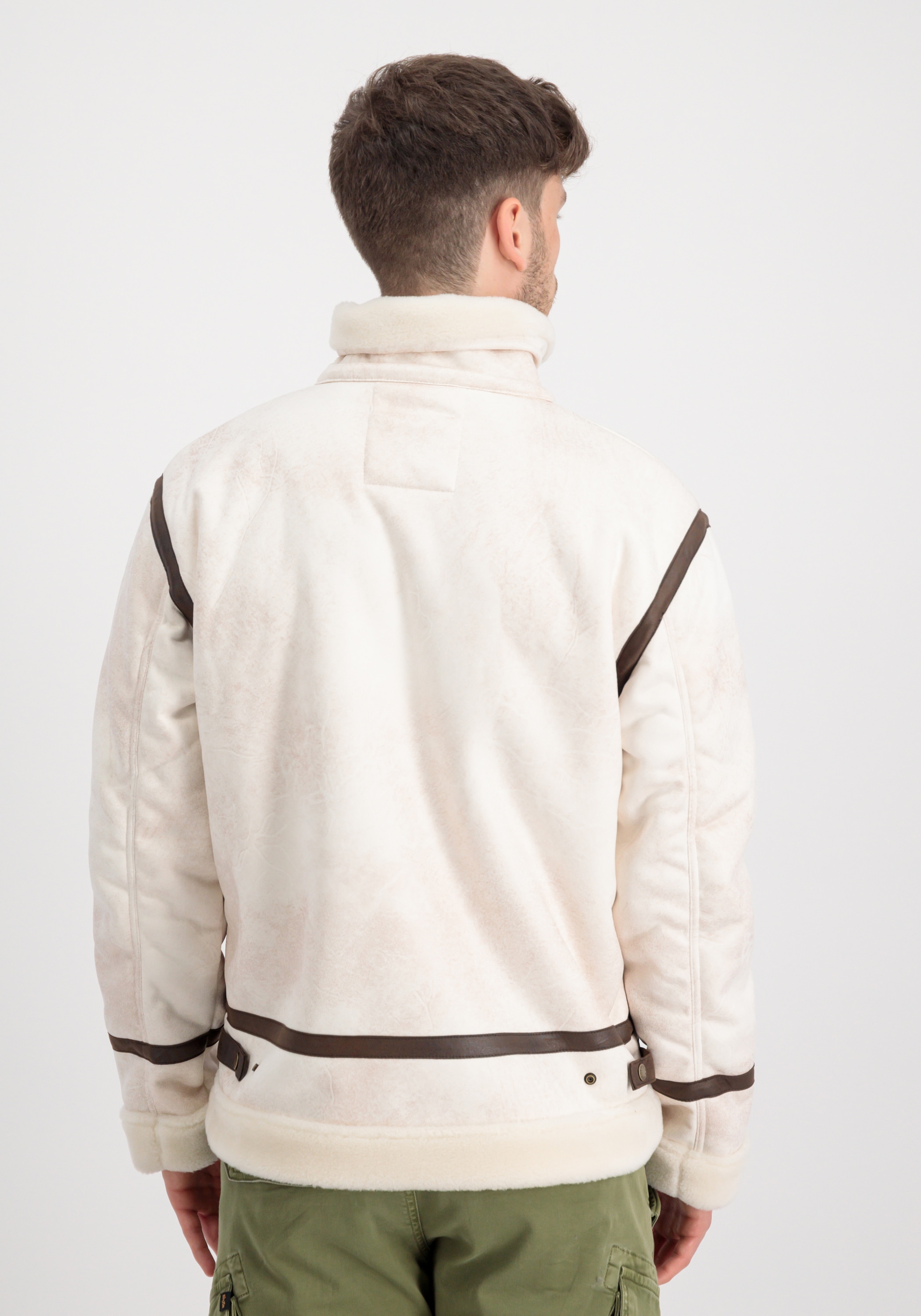 Alpha Industries Lederjacke »Alpha Industries Men - Leather & Vegan Jackets B-3 Arctic«