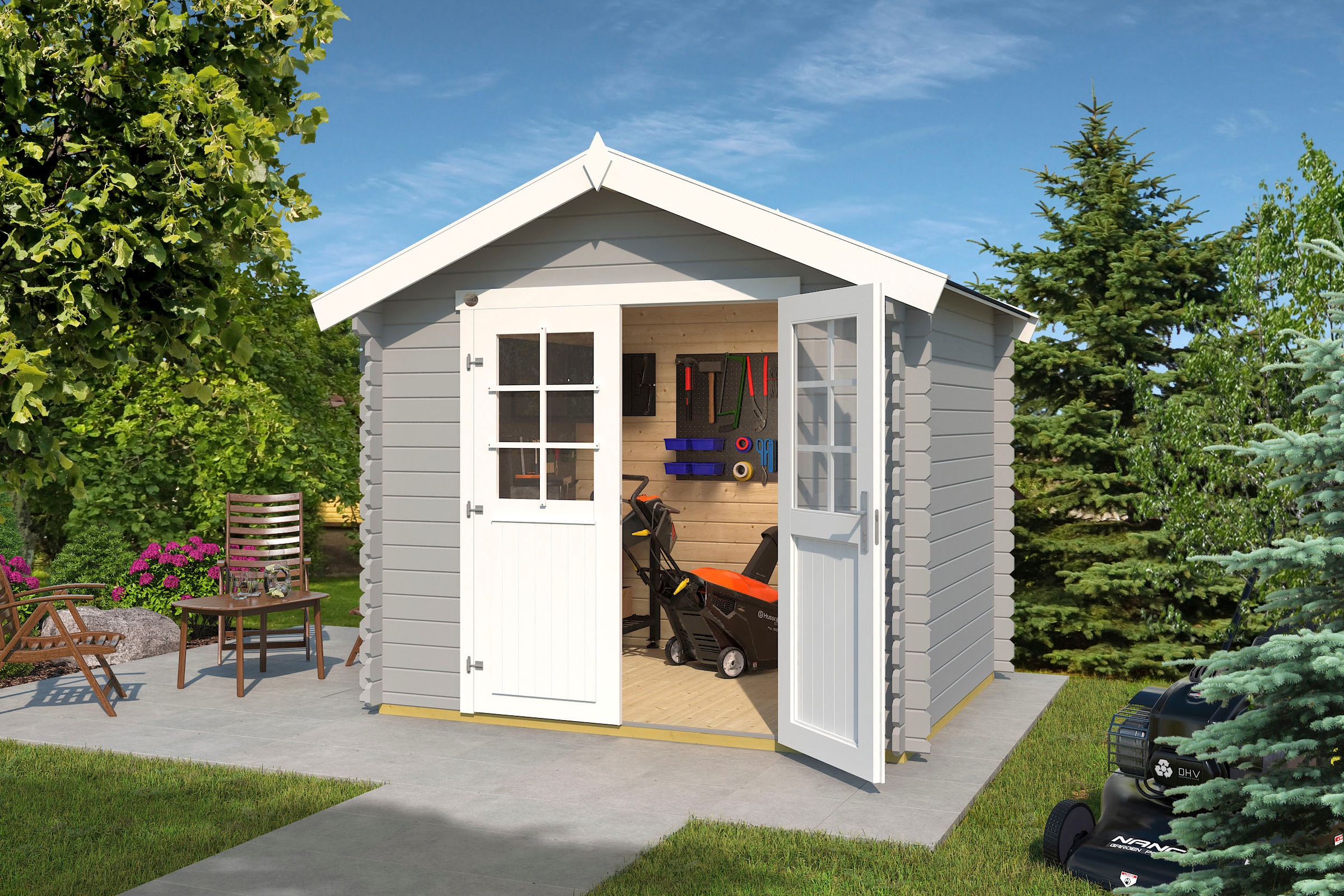 weka Gartenhaus »209 Gr.1,5 hellgrau«