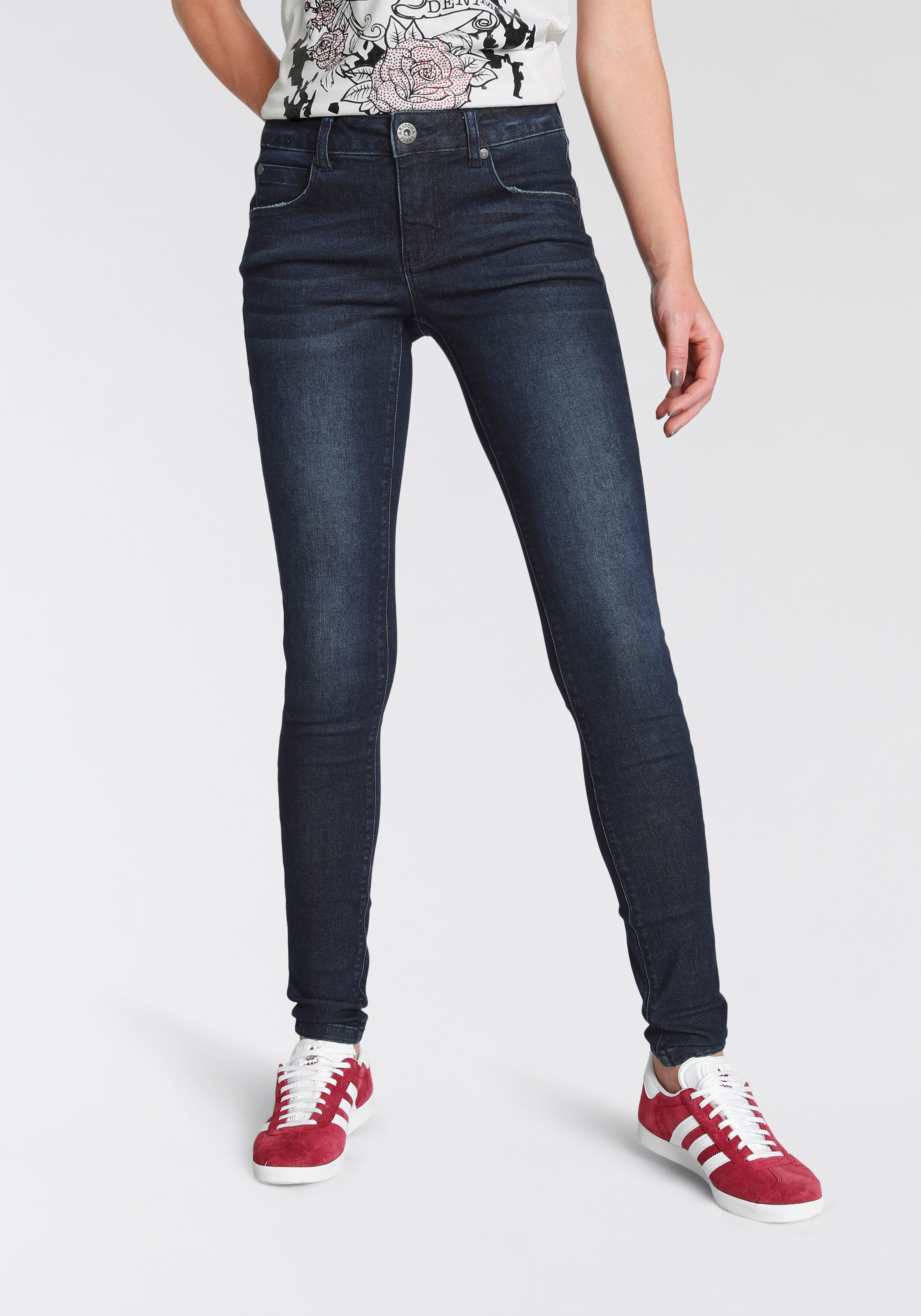 Arizona Skinny-fit-Jeans, bei Recyceltes Polyester online OTTO