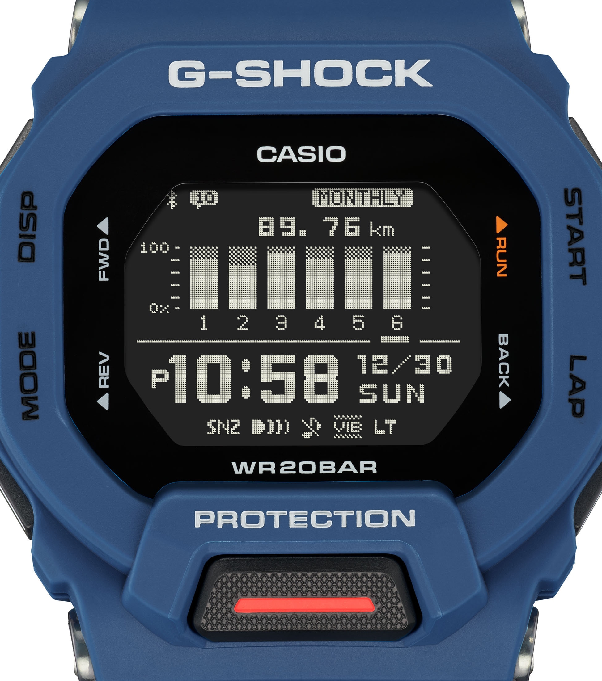 CASIO G-SHOCK Smartwatch »GBD-200-1ER«, Armbanduhr, Herrenuhr, Bluetooth, Schrittzähler, Stoppfunktion)
