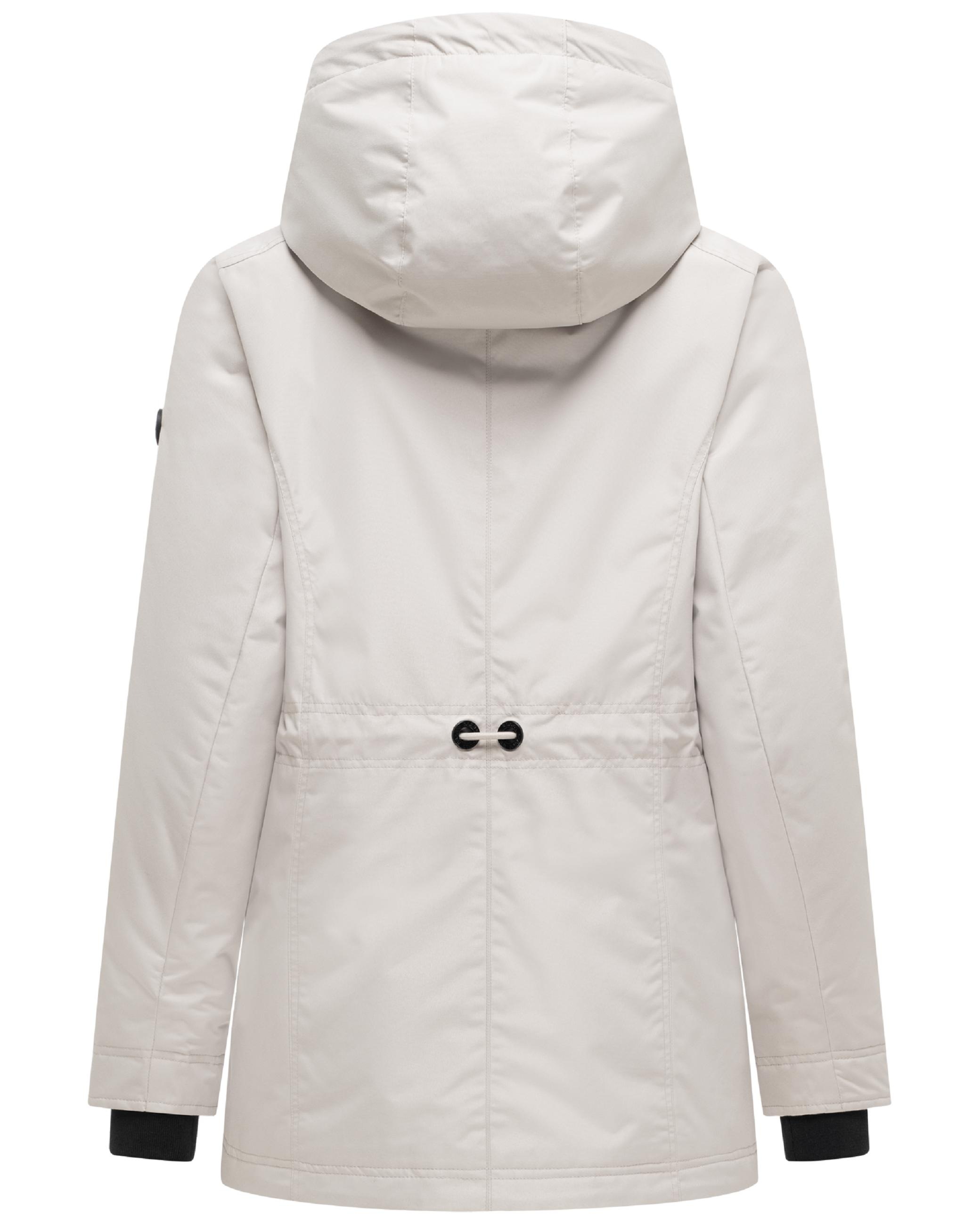 Navahoo Winterjacke »Winterjacke Nibellaa 14« mit Kapuze Warme Damen Jacke mit Taillenzugkordel