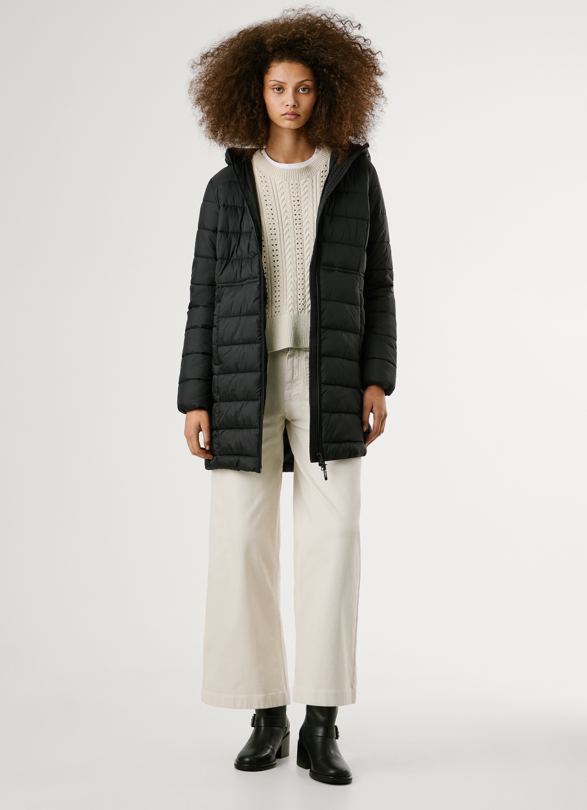 Pepe Jeans Steppmantel »SALLY LONG« mit Kapuze