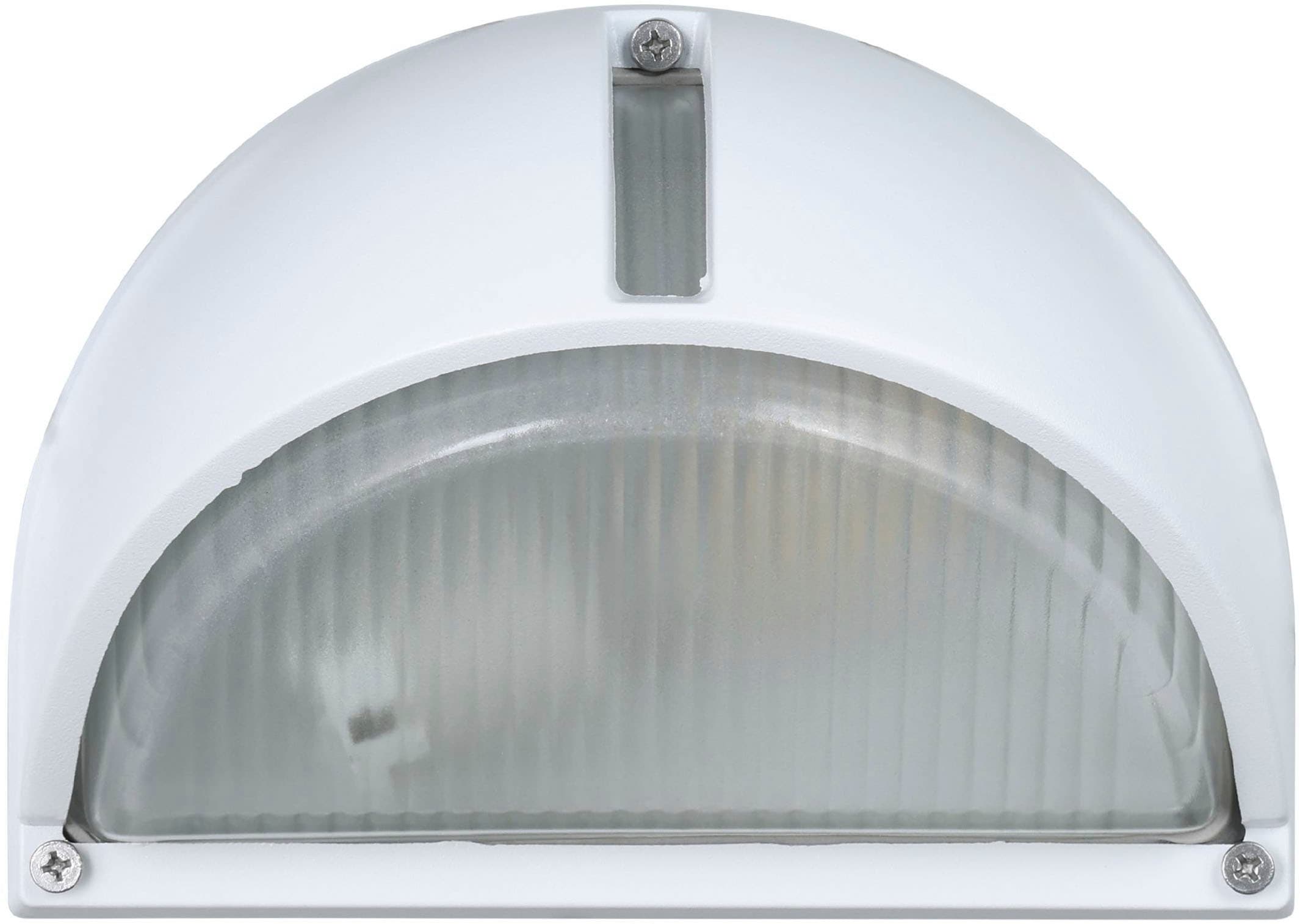 EGLO Wandleuchte »Onja Außen-Wandlampe, Außenleuchte aus Aluguss und Glas, E27, IP44« E27 1 Stk. Wand-/Deckenleuchte - L22 x H15,5 x AL12,5 cm - weiß - 1X40W exkl.