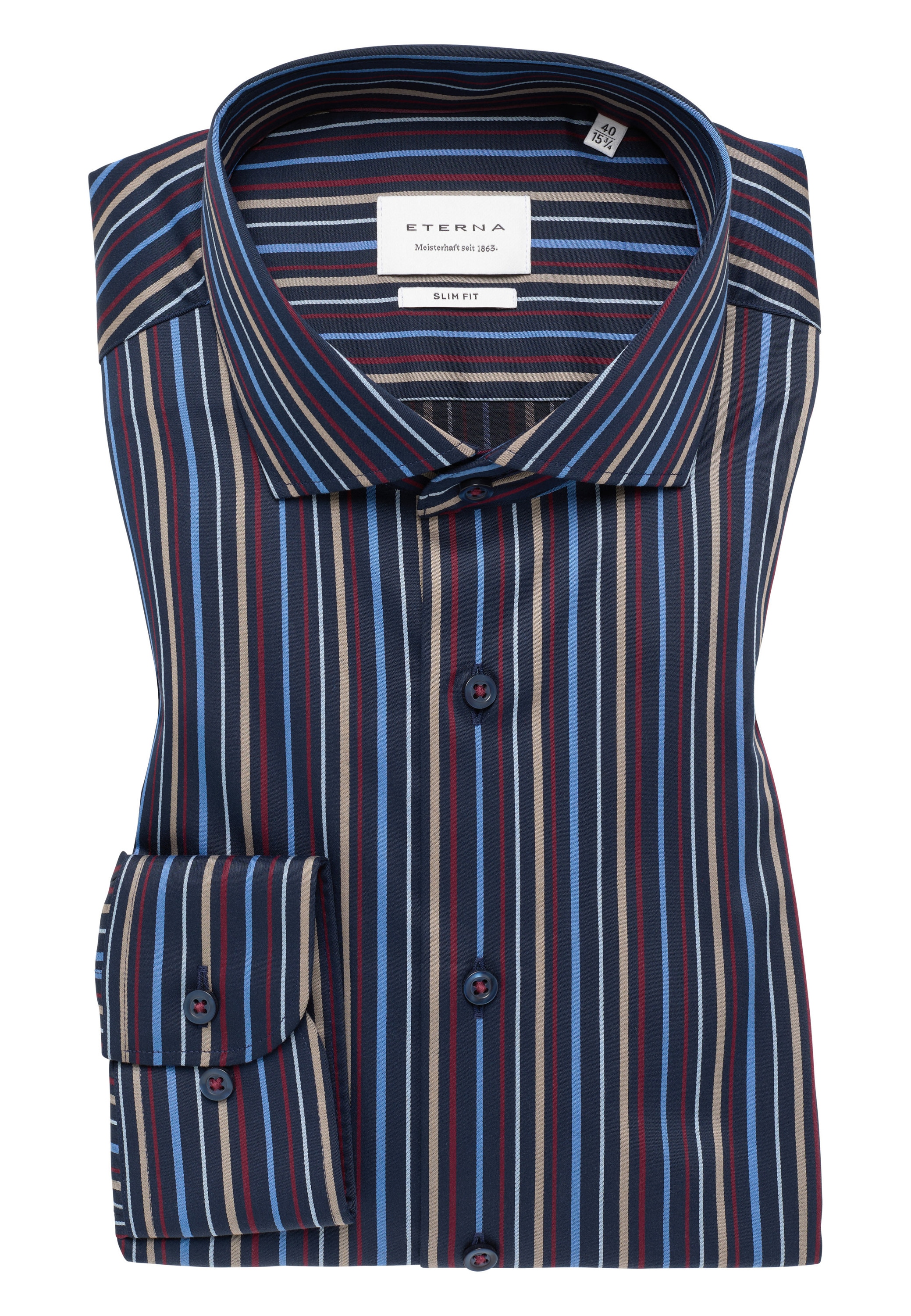 Eterna Langarmhemd »SLIM FIT«, NON IRON (bügelfrei)