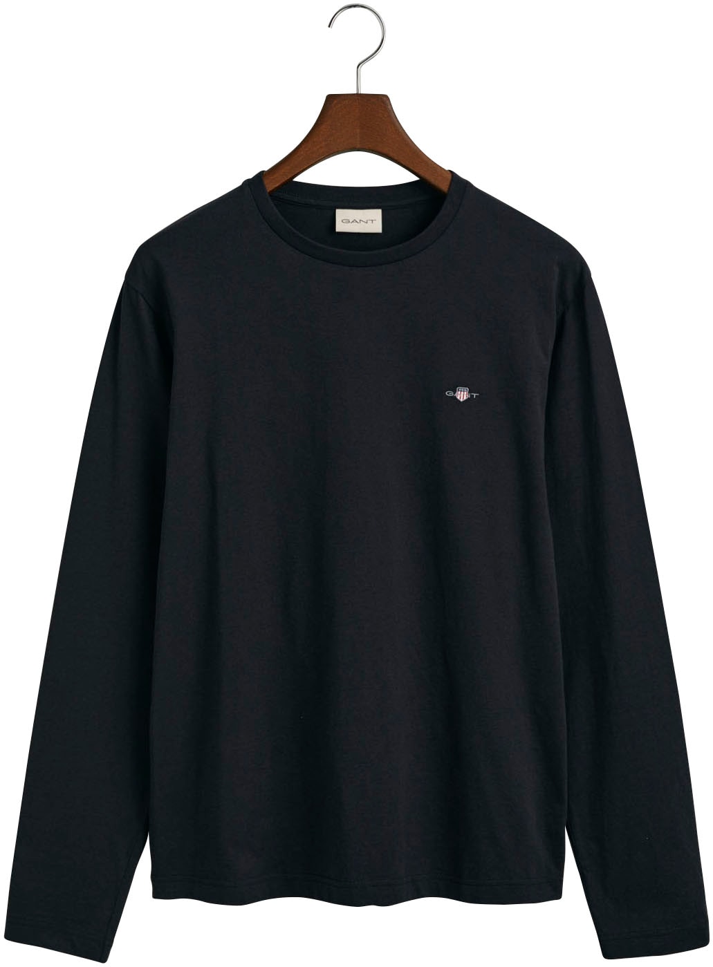 Gant Langarmshirt »REG SHIELD LS T-SHIRT«, mit Logostickerei auf der Brust