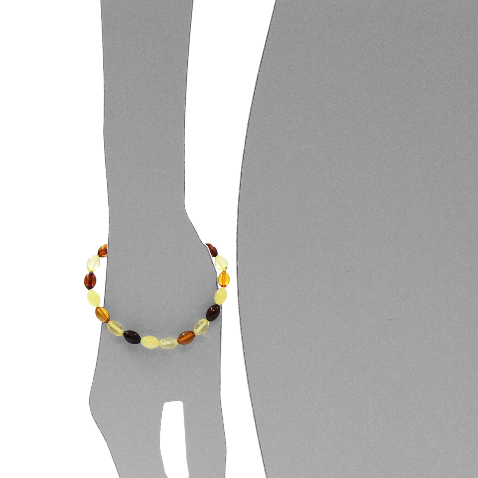 OSTSEE-SCHMUCK Armband »Ostsee-Schmuck Armband Olive 9 x 6 mm Armband Olive 9 x 6 mm«