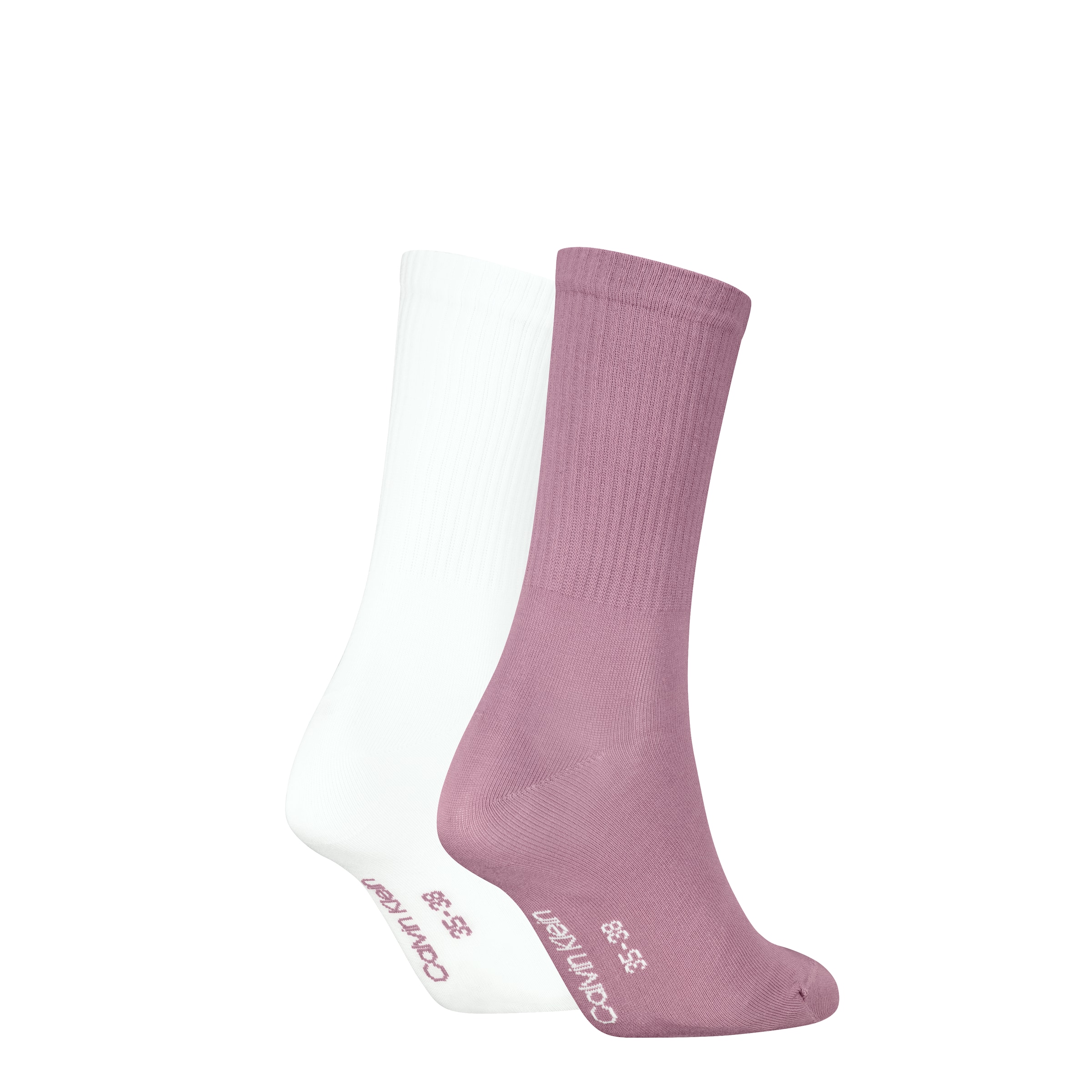 Calvin Klein Jeans Socken »CKJ WOMEN  SOCK 2P MONOGRAM« 2 Paar, 2 Paar tlg. mit extra breitem Bündchen, Cotton-Mix, elastisch