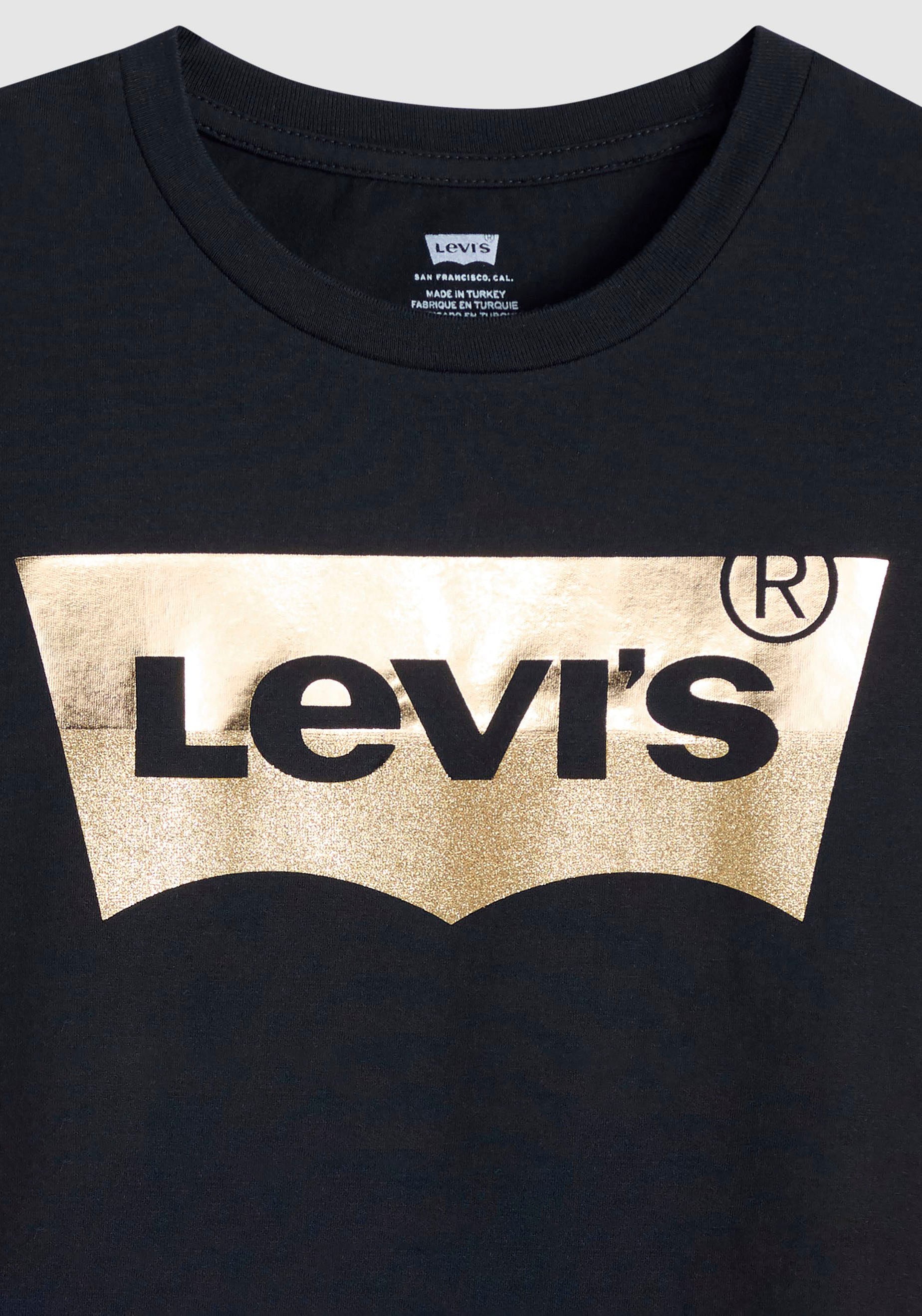 Levi's® Rundhalsshirt »THE PERFECT TEE«, mit Logo im Metallic-Holo Print