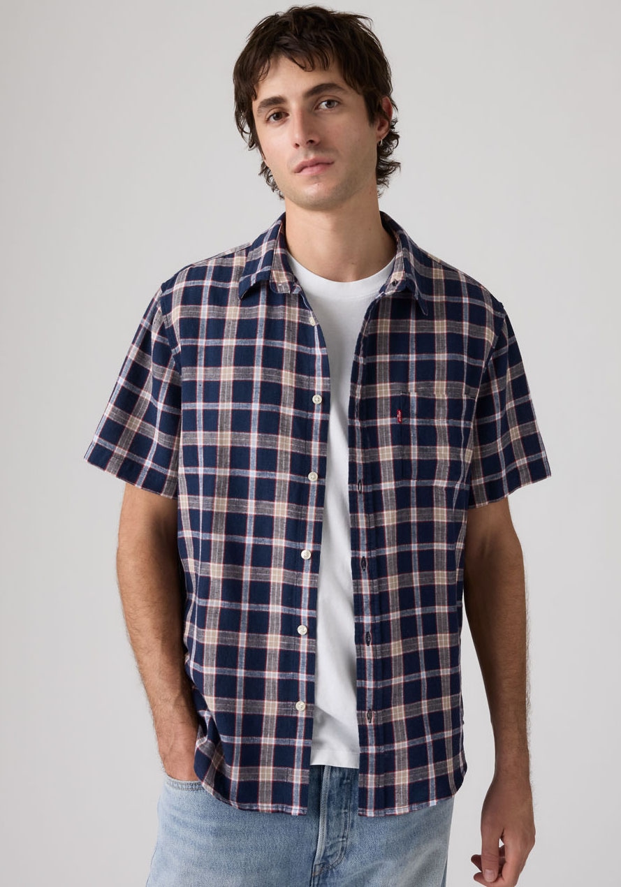 Levi's® Kurzarmhemd »SUNSET 1 PKT STANDRD« Leinenstruktur