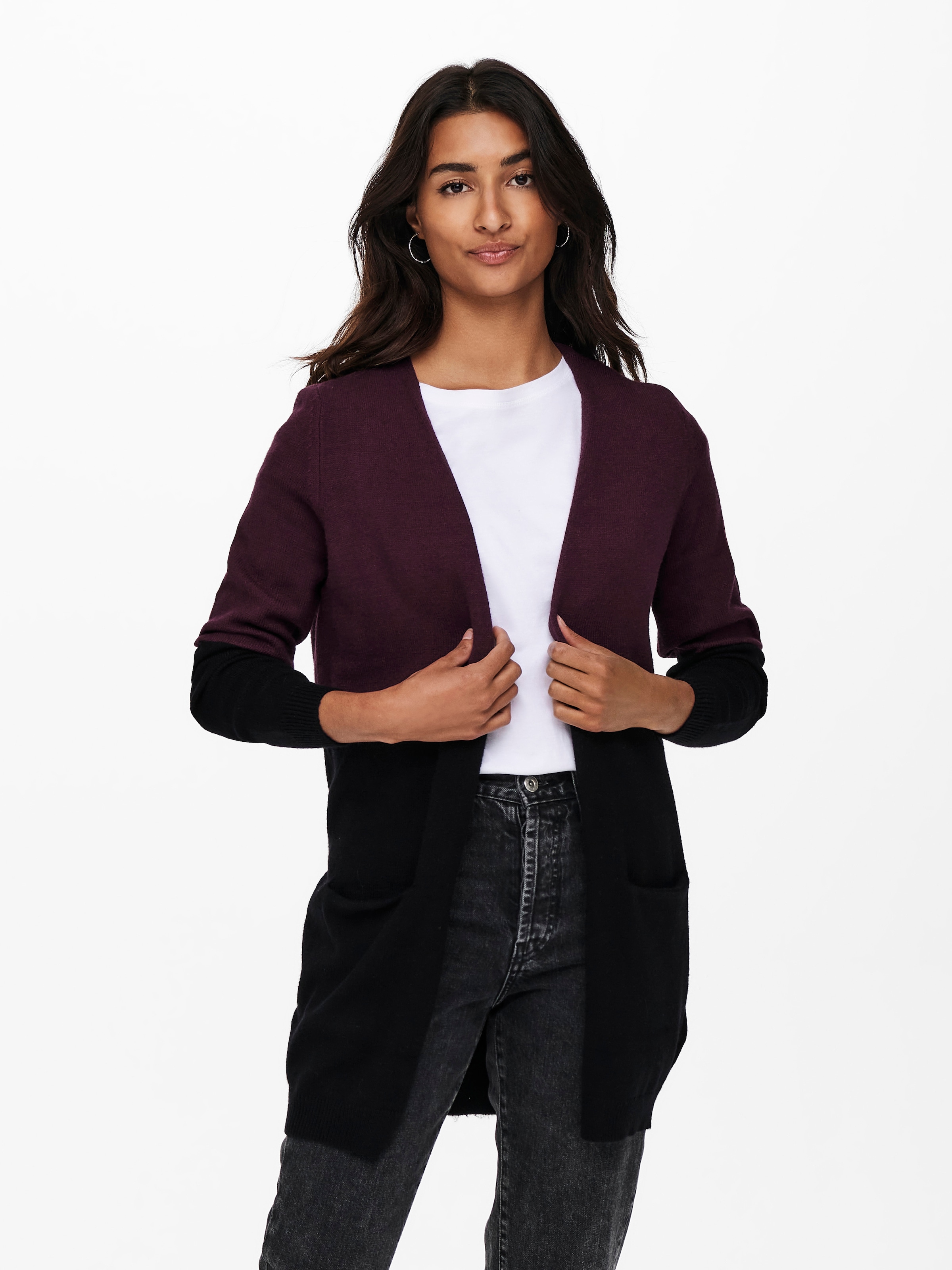 ONLY Longstrickjacke »ONLQUEEN L/S LONG CARDIGAN KNT NOOS«