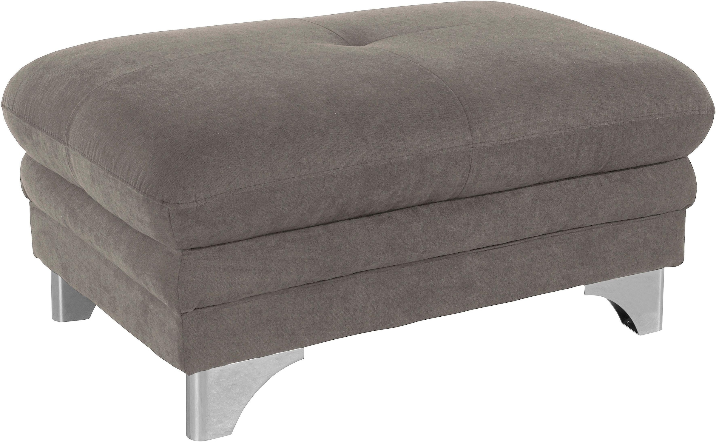 COTTA Polstergarnitur »Enterprise«, (Set), Set bestehend aus: 2-Sitzer mit Kopfteilverstellung & Hocker